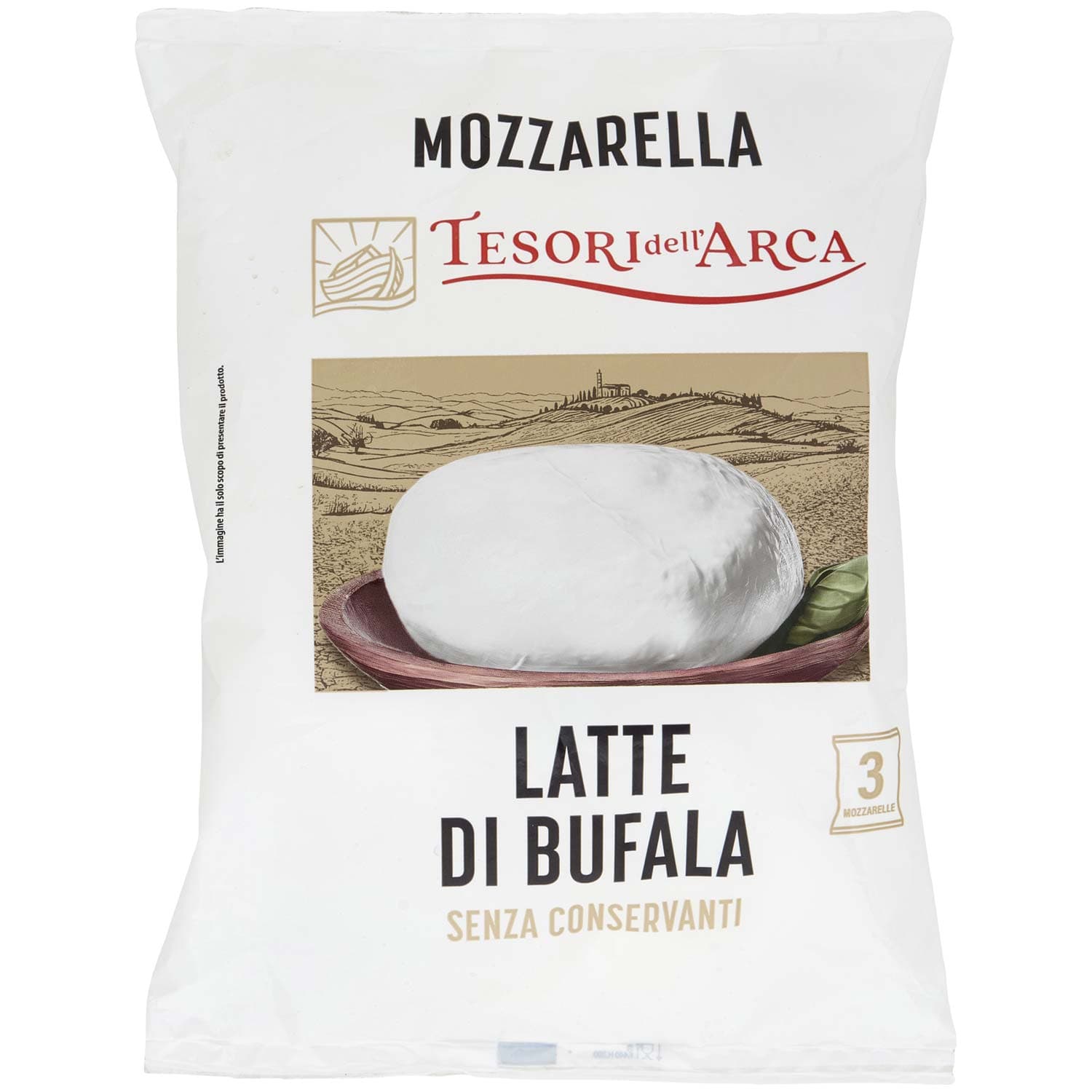 TESORI DELL'ARCA Mozzarella Latte di Bufala 3 x 100 g – immagine 2