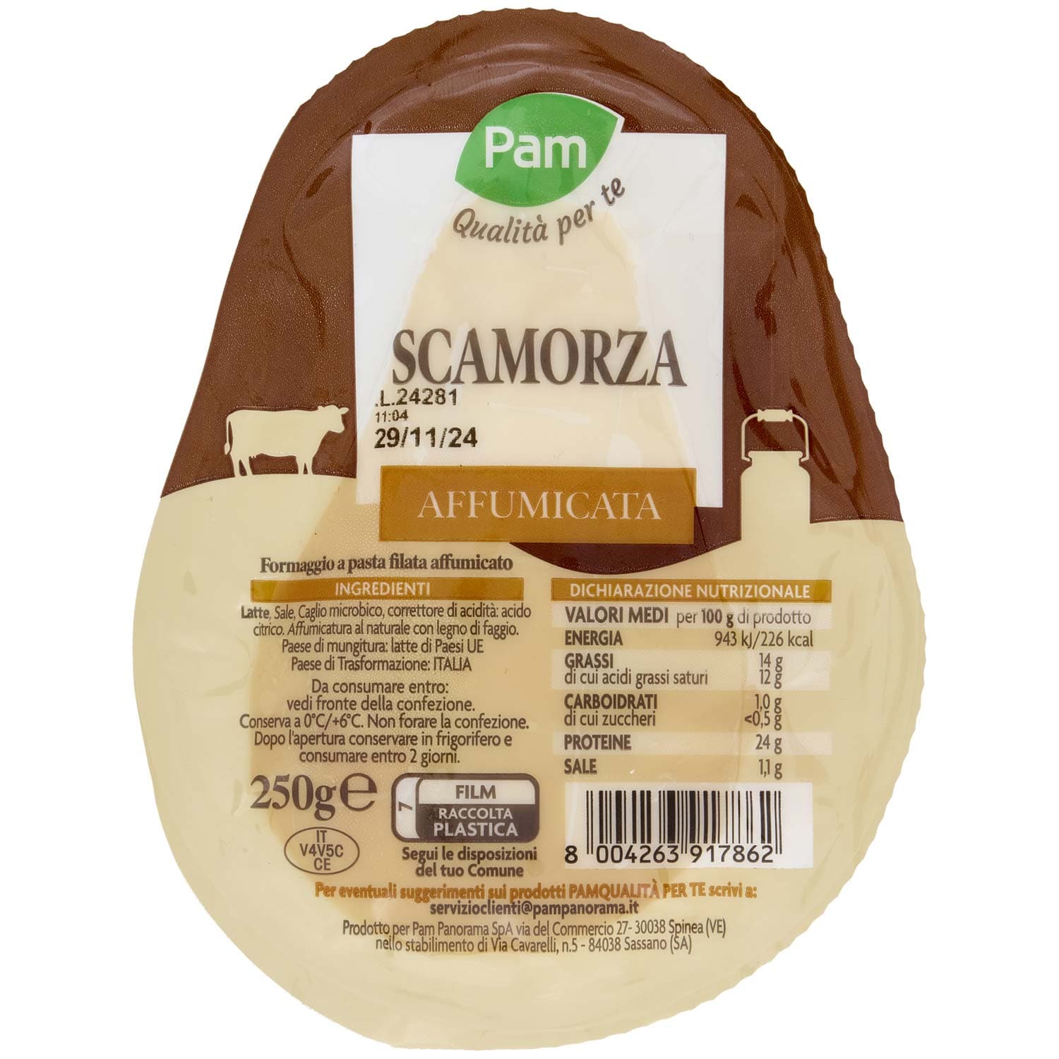 PAM Qualità per te Scamorza Affumicata 250 g – immagine 2