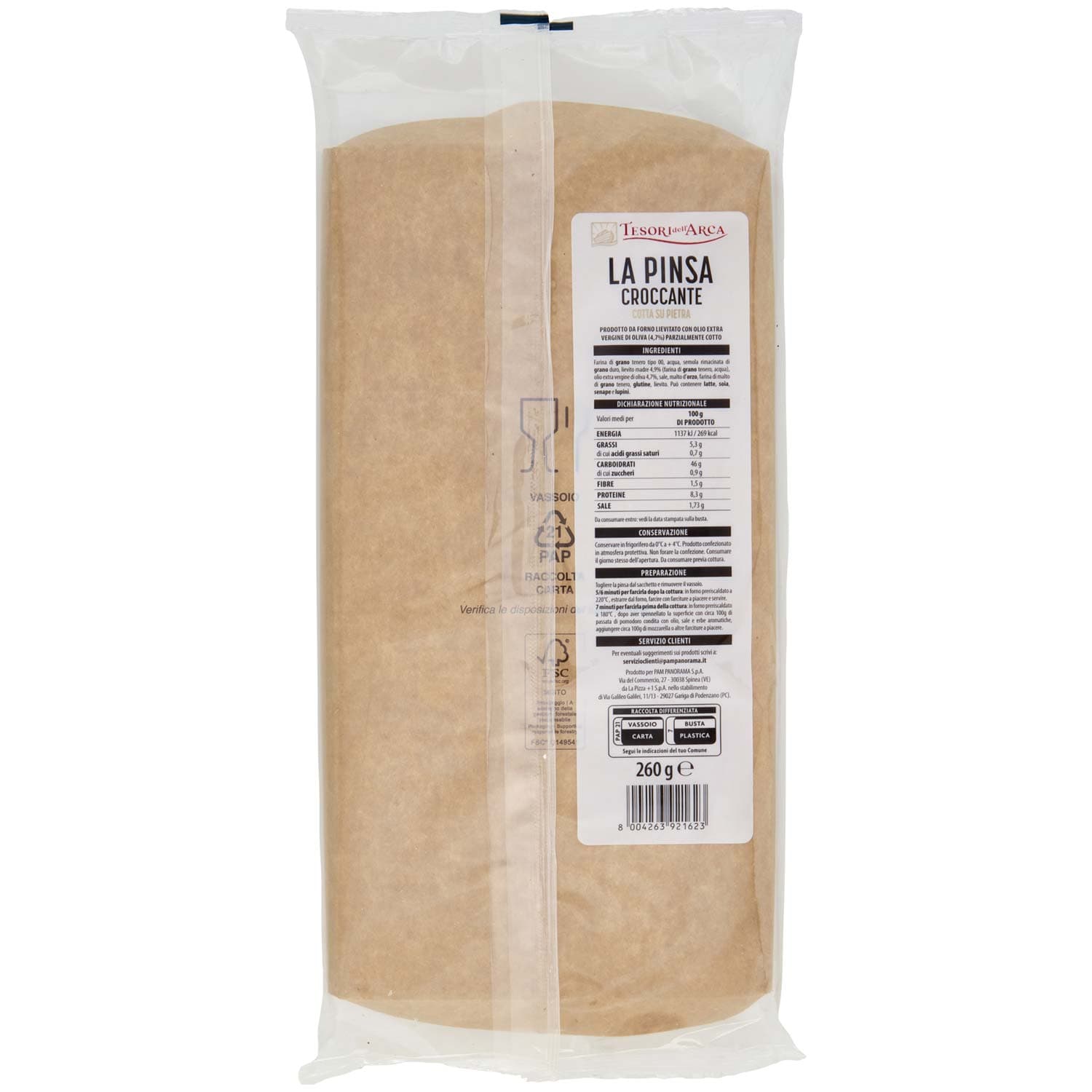 TESORI DELL'ARCA la Pinsa Croccante Cotta su Pietra 260 g – immagine 4