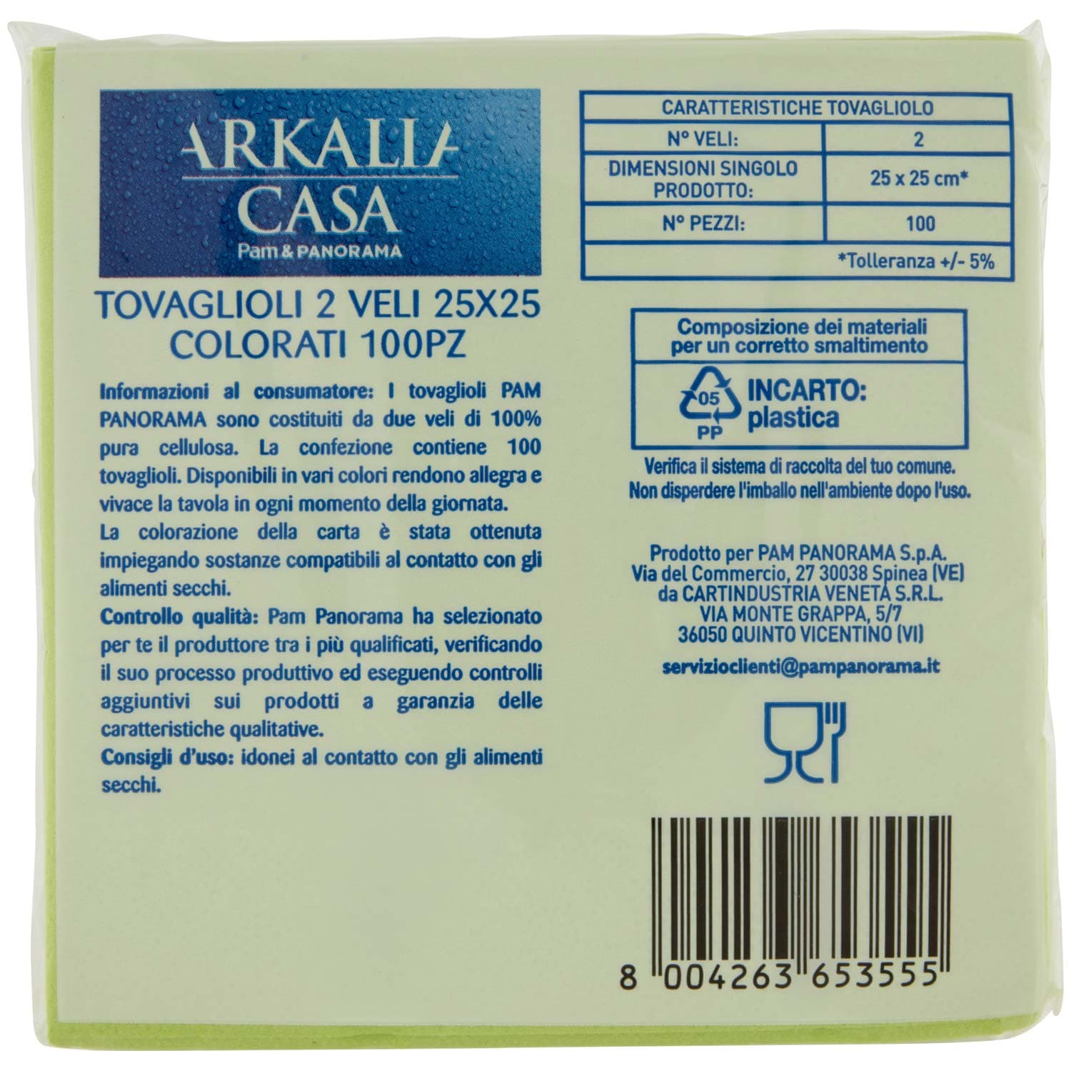 PAM PANORAMA Tovaglioli Party 2 Veli 100 Pezzi – immagine 4