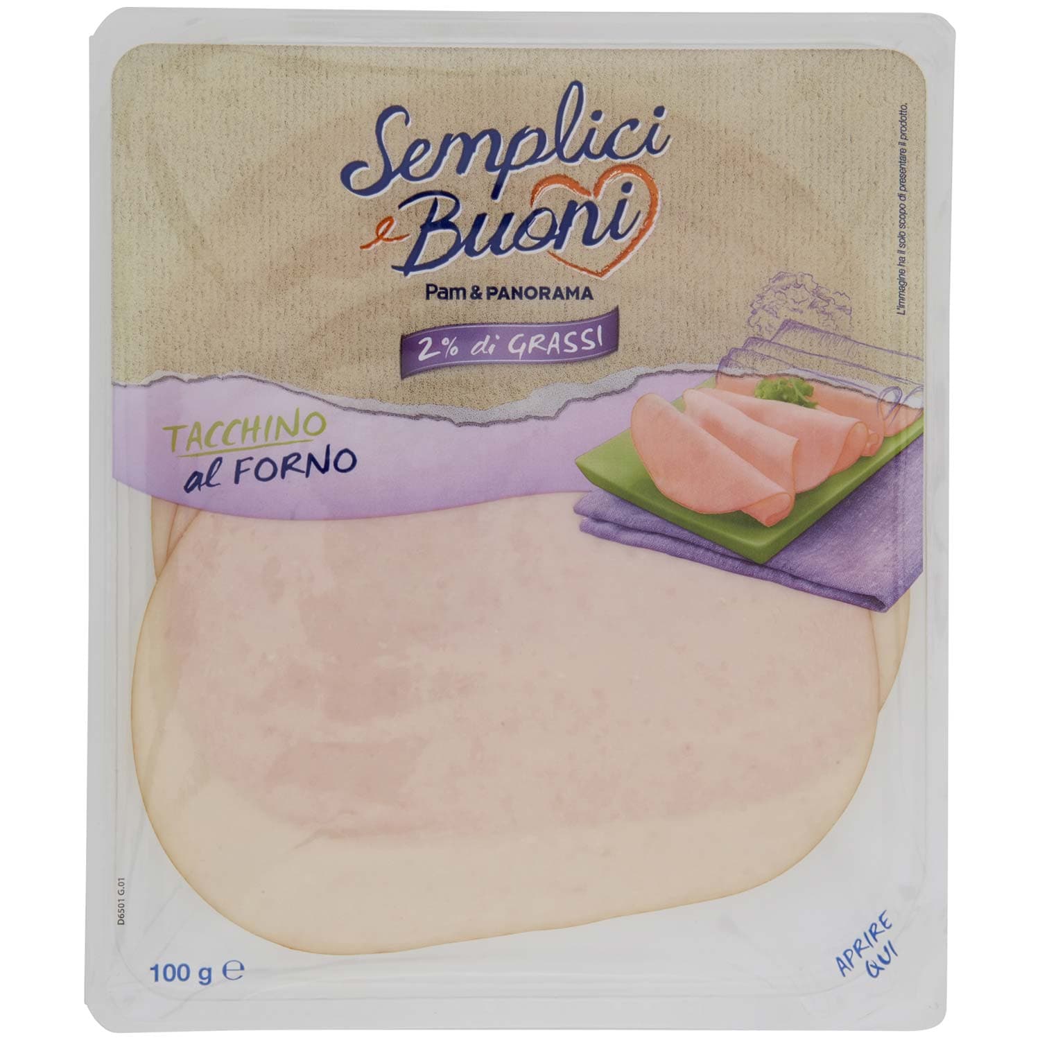SEMPLICI E BUONI 2% di Grassi Tacchino al Forno 100 g – immagine 2