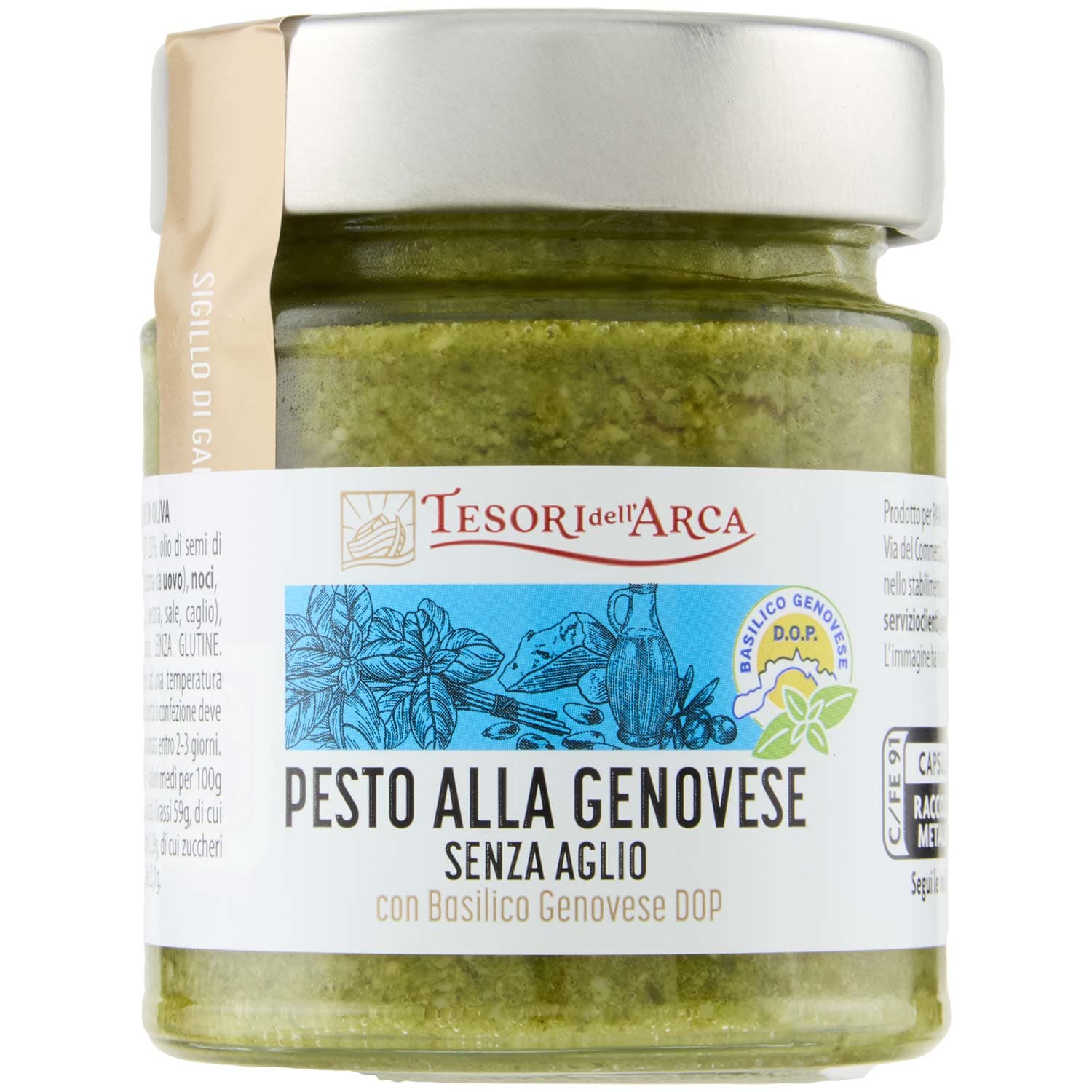 TESORI DELL'ARCA Pesto alla Genovese Senza Aglio 130 g – immagine 2