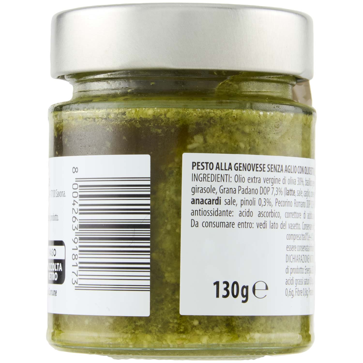 TESORI DELL'ARCA Pesto alla Genovese Senza Aglio 130 g – immagine 4