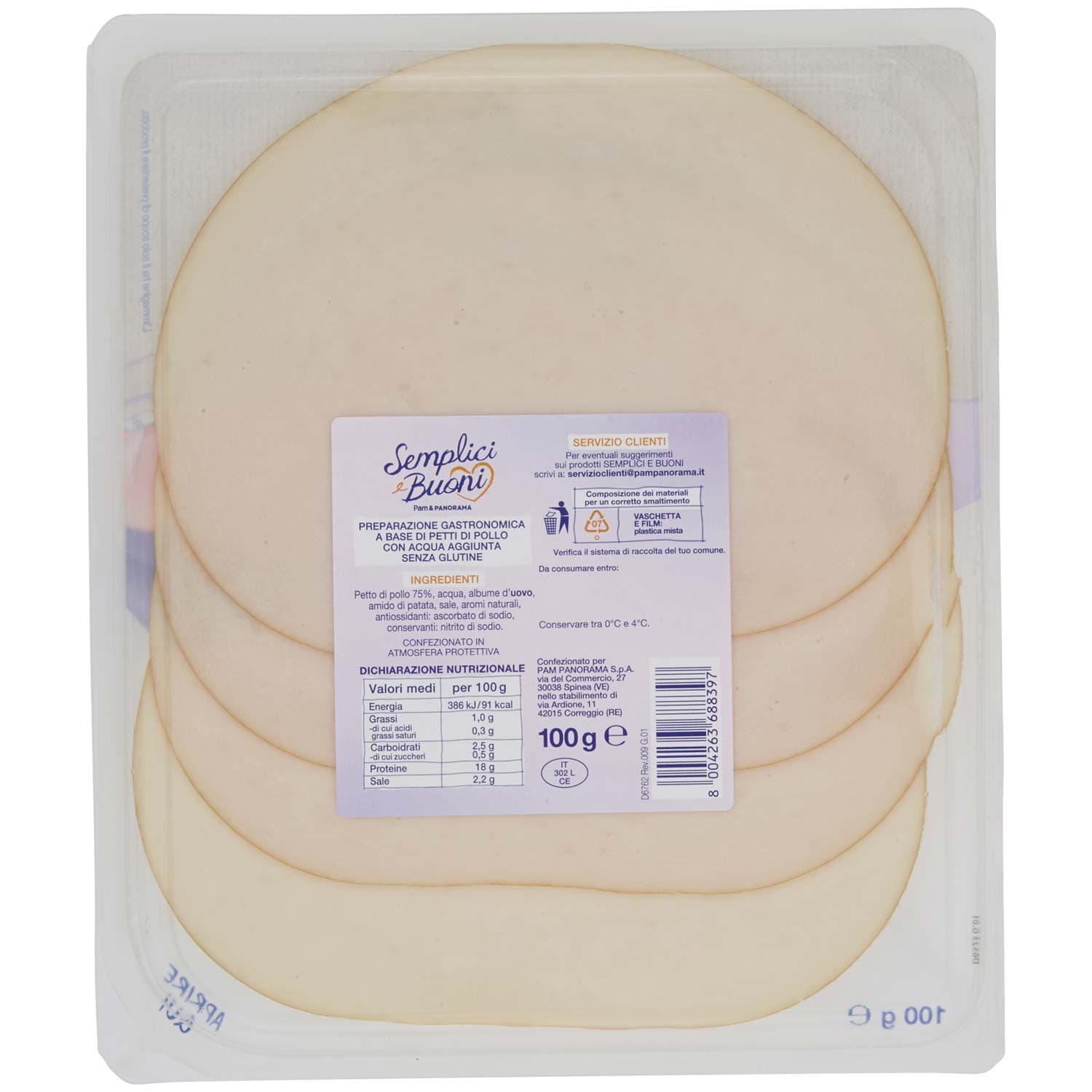 SEMPLICI E BUONI 1% di Grassi Pollo al Forno 100 g – immagine 4