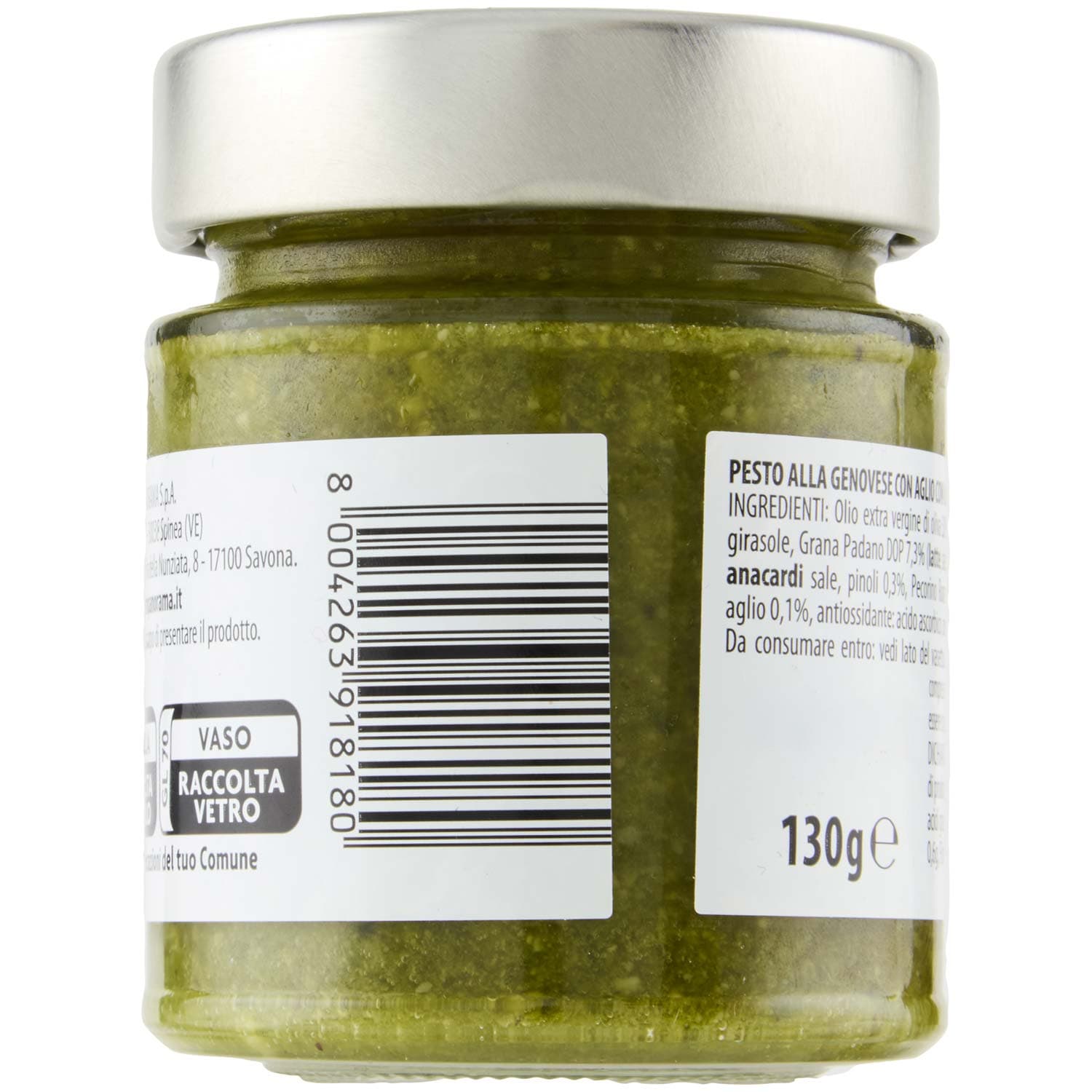 TESORI DELL'ARCA Pesto alla Genovese con Aglio 130 g – immagine 4
