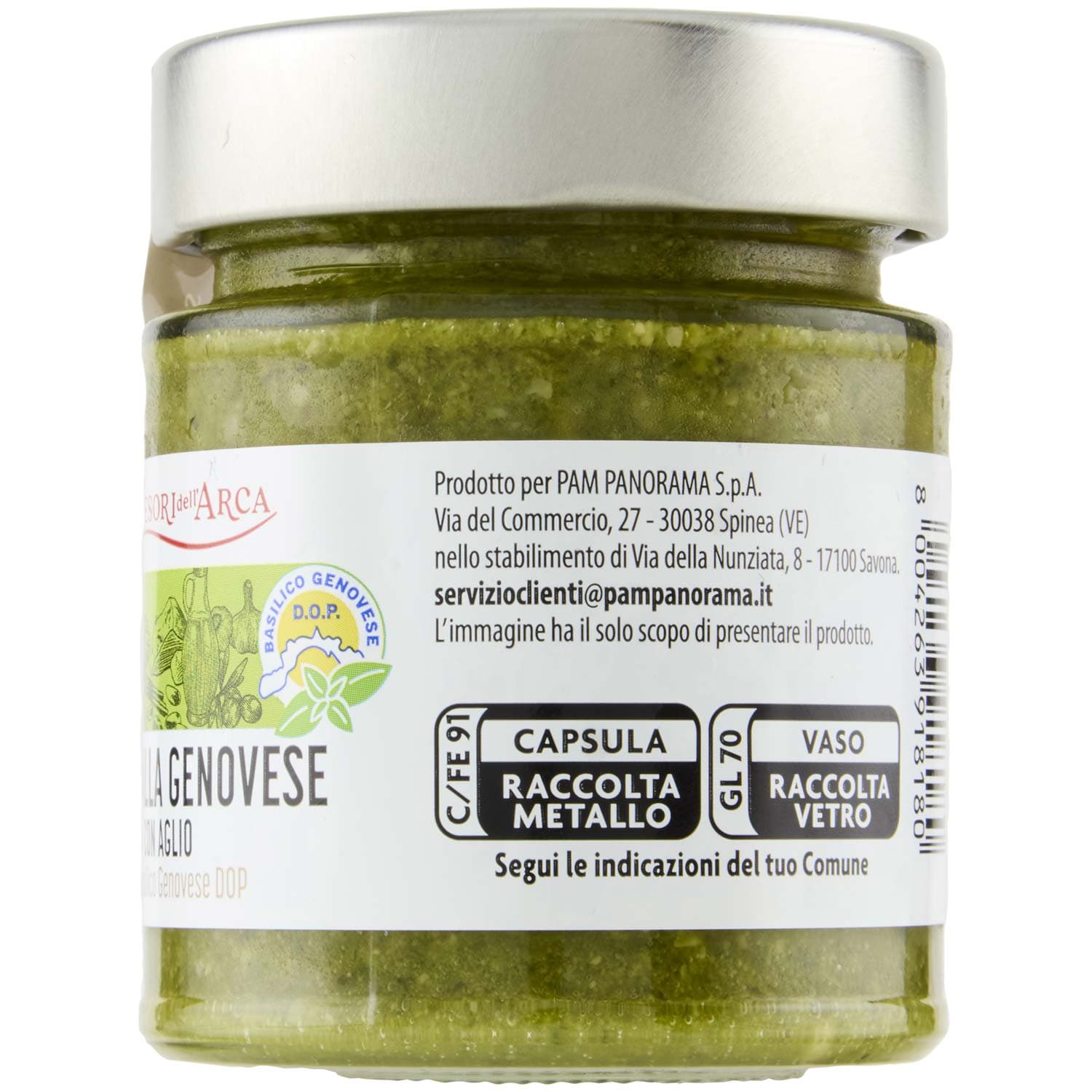 TESORI DELL'ARCA Pesto alla Genovese con Aglio 130 g – immagine 5