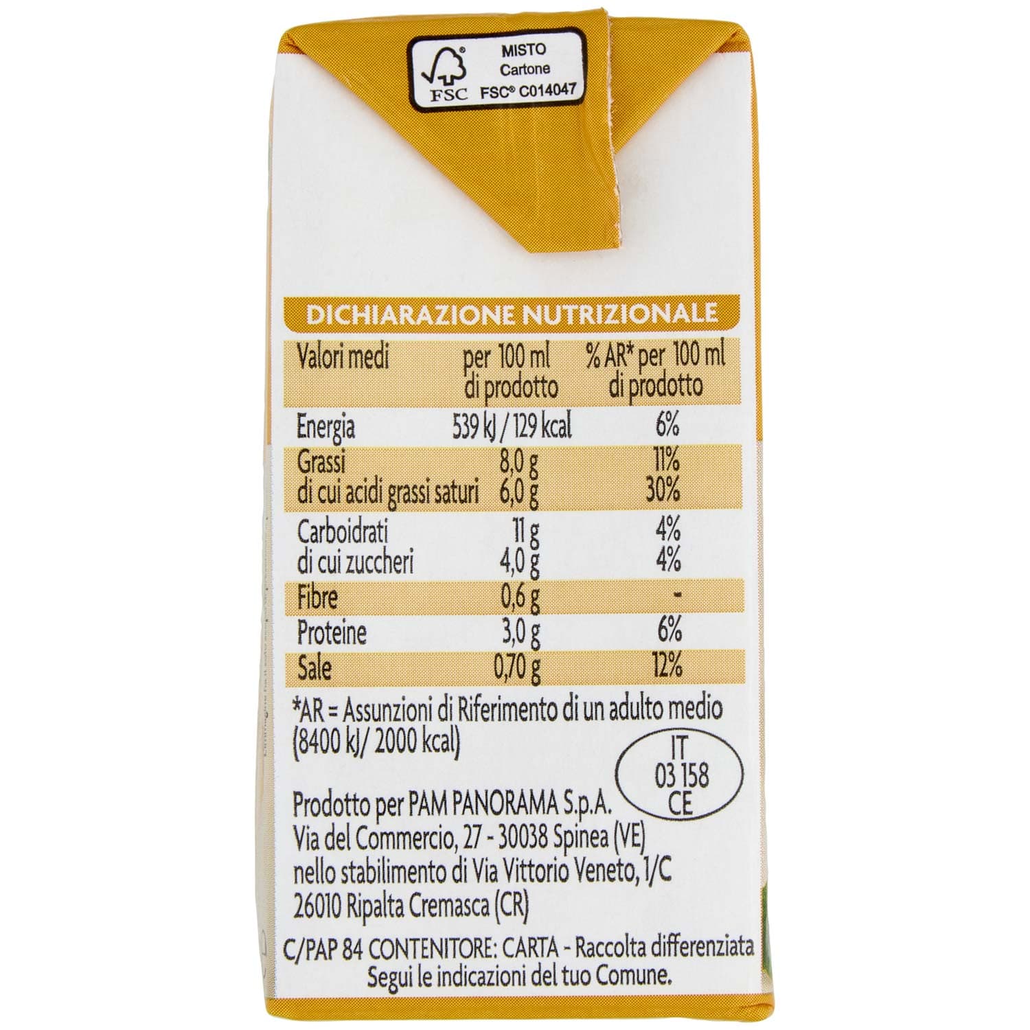 PAM Qualità per te Besciamella 200 ml – immagine 3