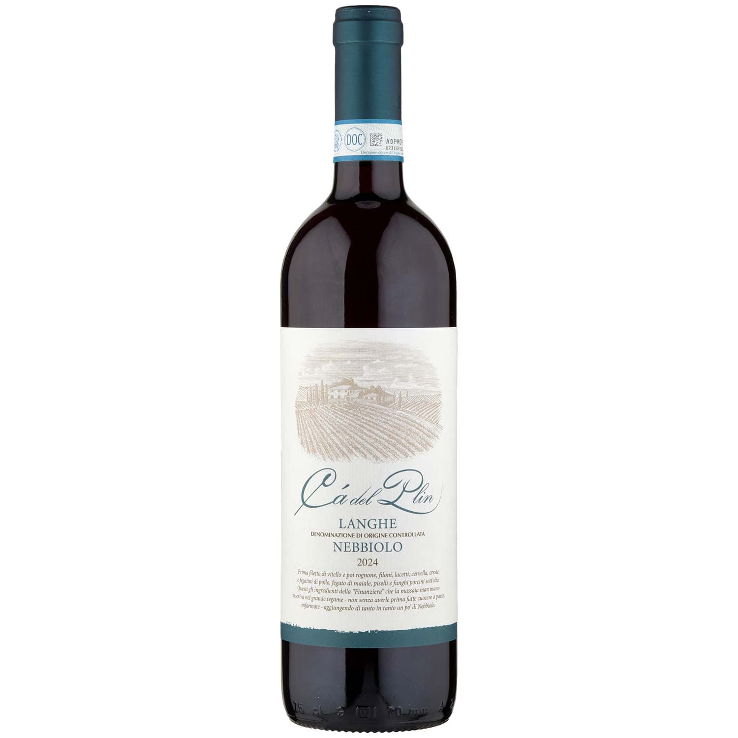Cà del Plin Langhe DOC Nebbiolo 75 cl – immagine 2