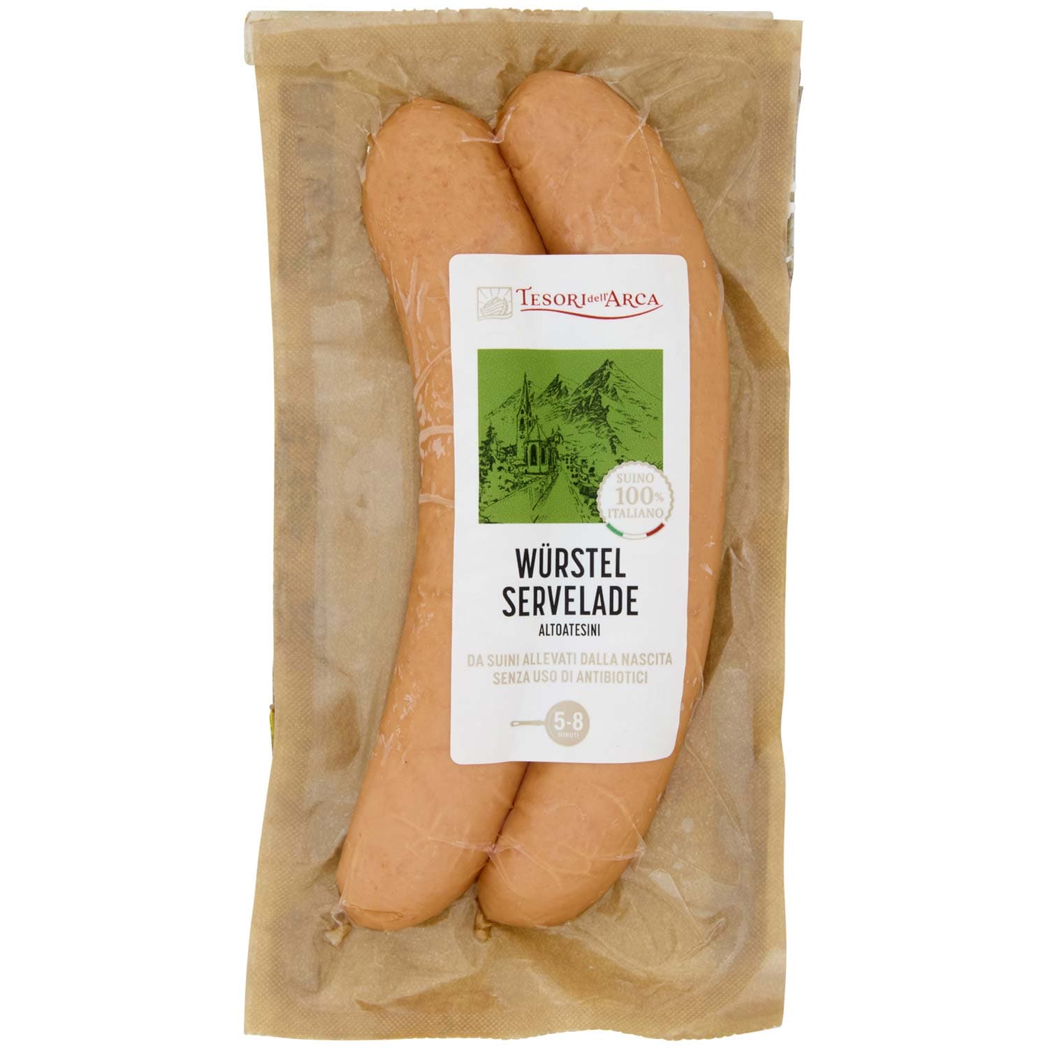 TESORI DELL'ARCA Würstel Servelade Altoatesini 0,200 kg – immagine 2