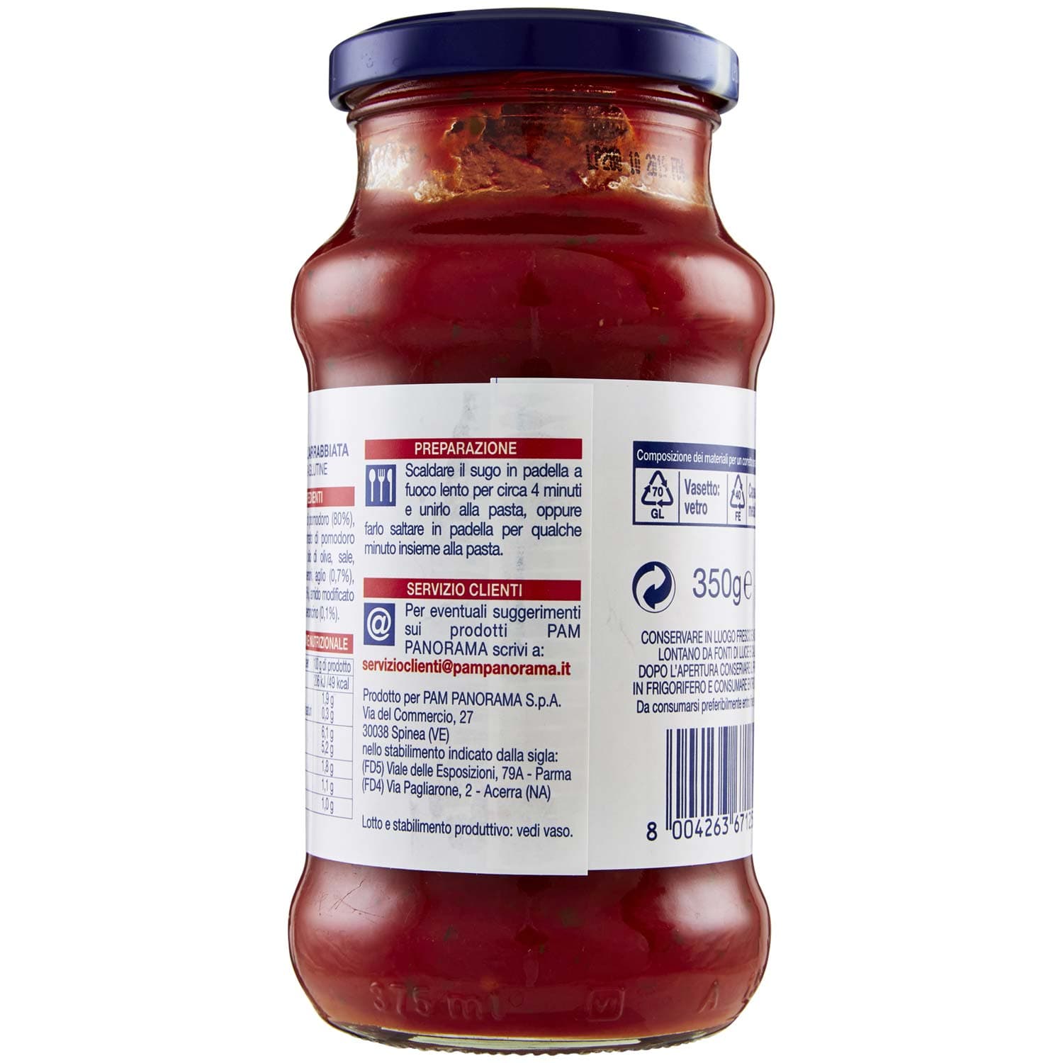 PAM PANORAMA Sugo all'arrabbiata 350 g – immagine 4