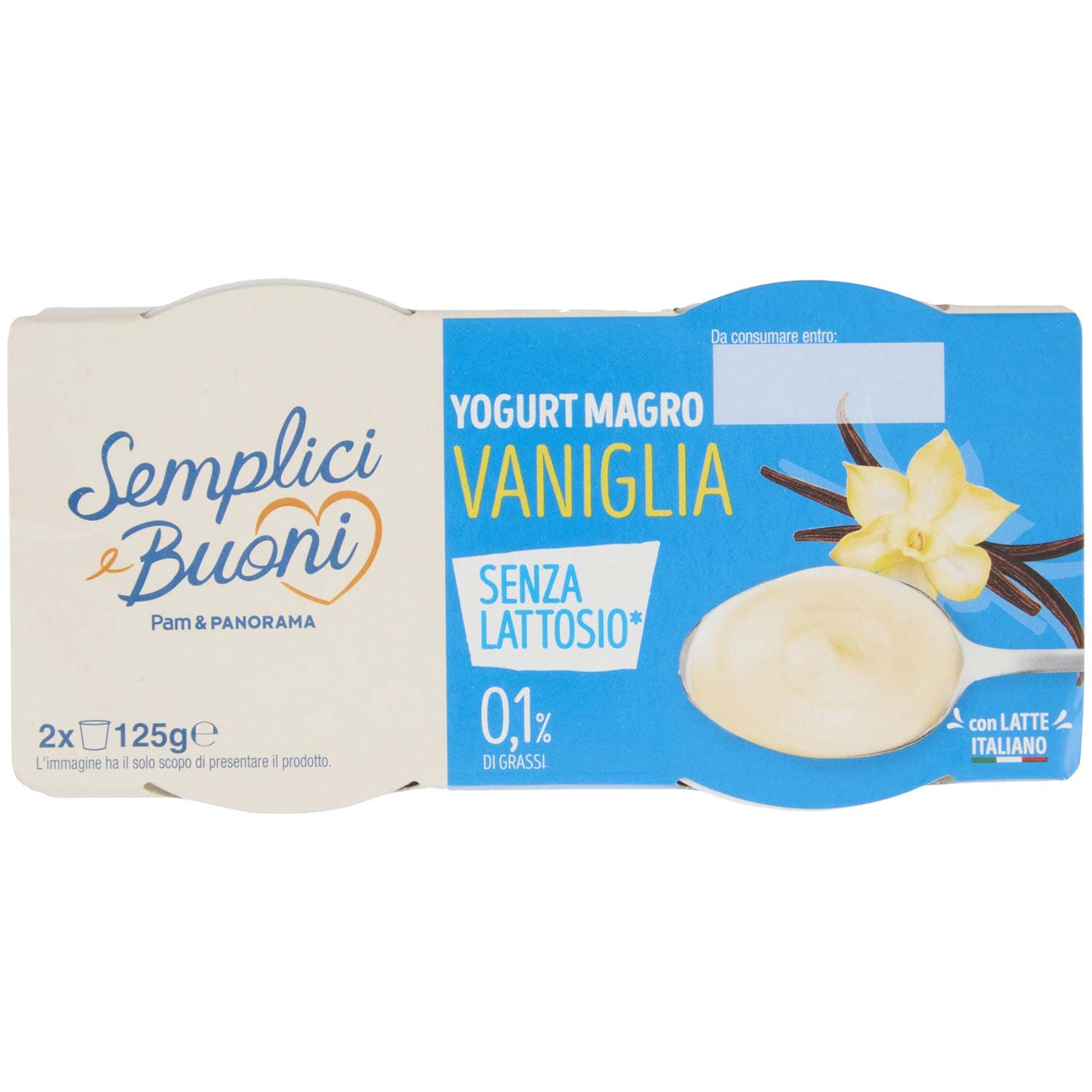 SEMPLICI E BUONI Senza Lattosio Yogurt Magro Vaniglia 2 x 125 g – immagine 6