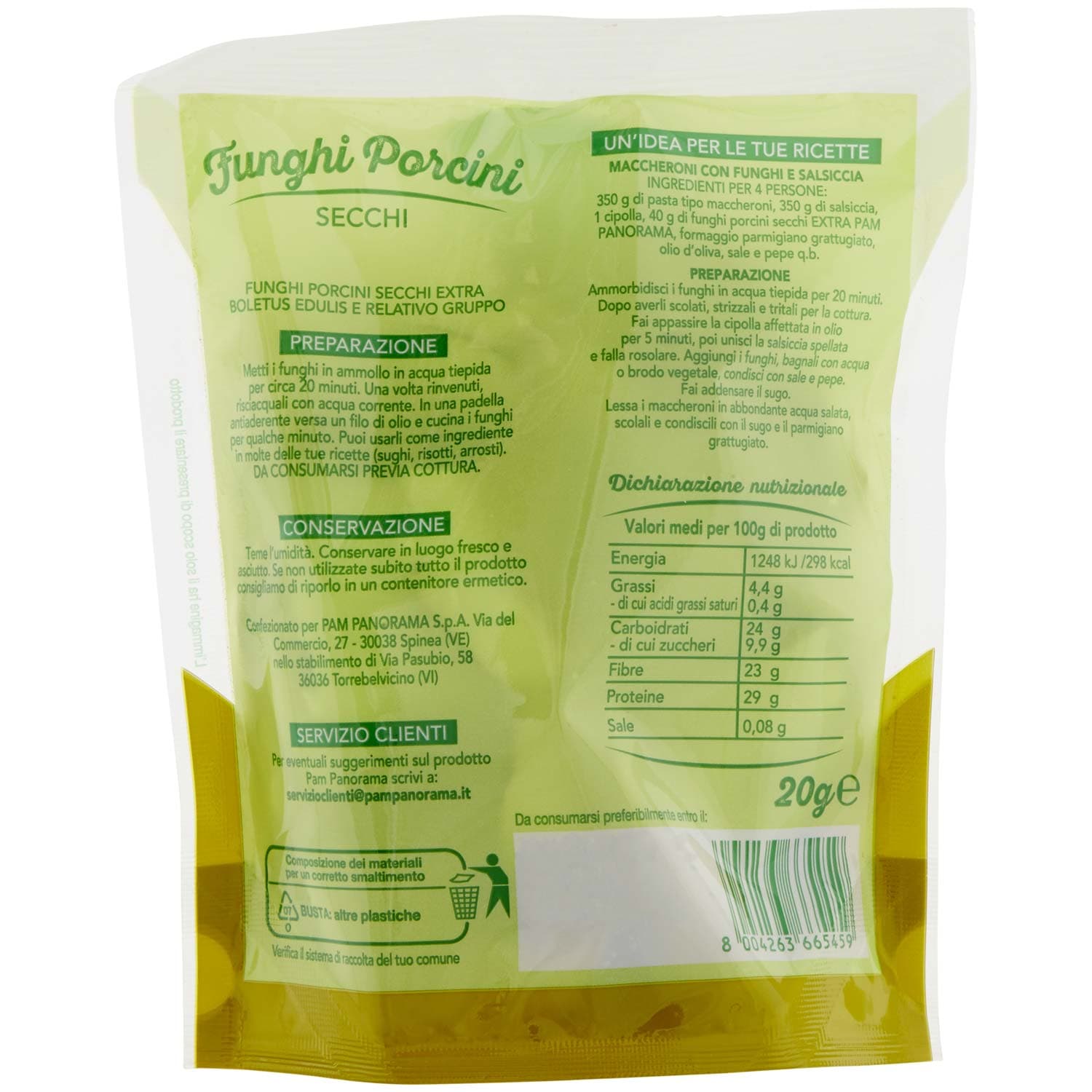 PAM Qualità per te Funghi Porcini Secchi extra 20 g – immagine 4