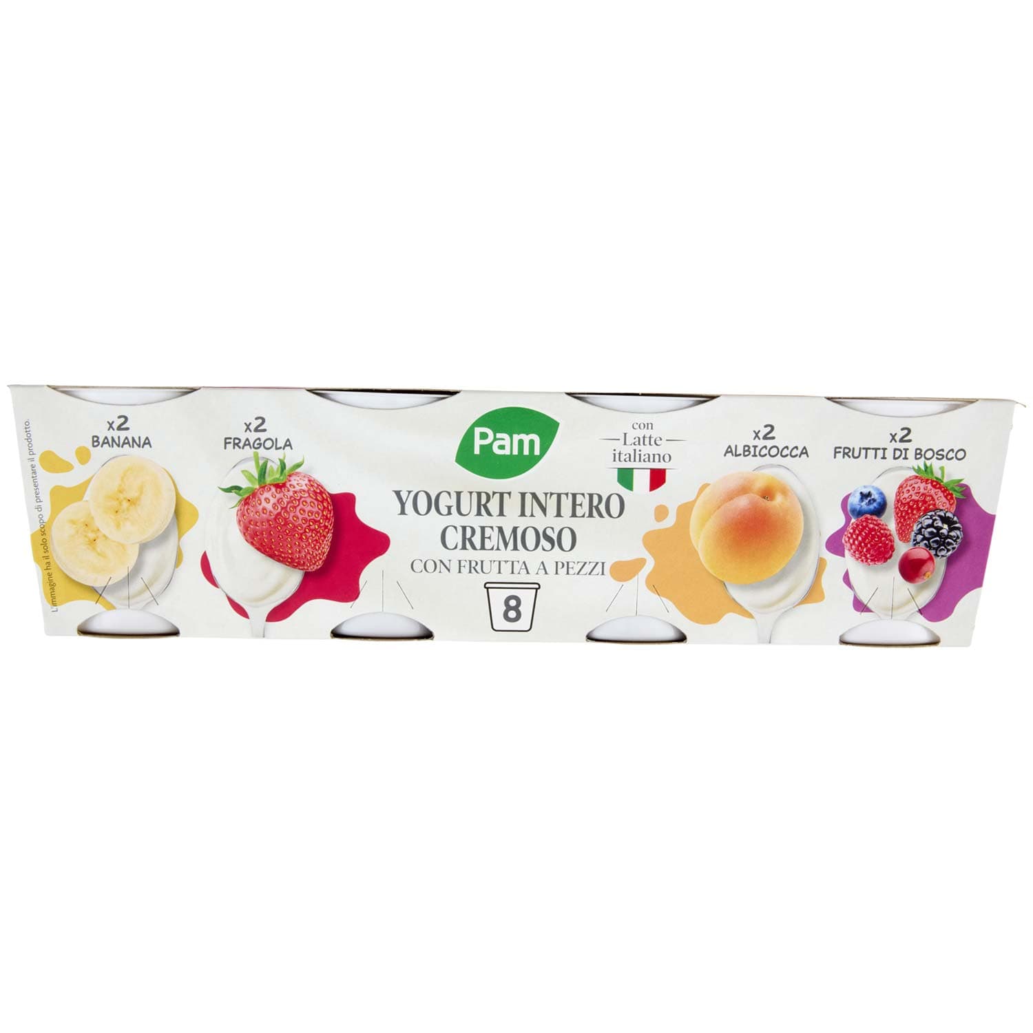 PAM Yogurt Intero Cremoso con Frutta in Pezzi 8 x 125 g – immagine 7