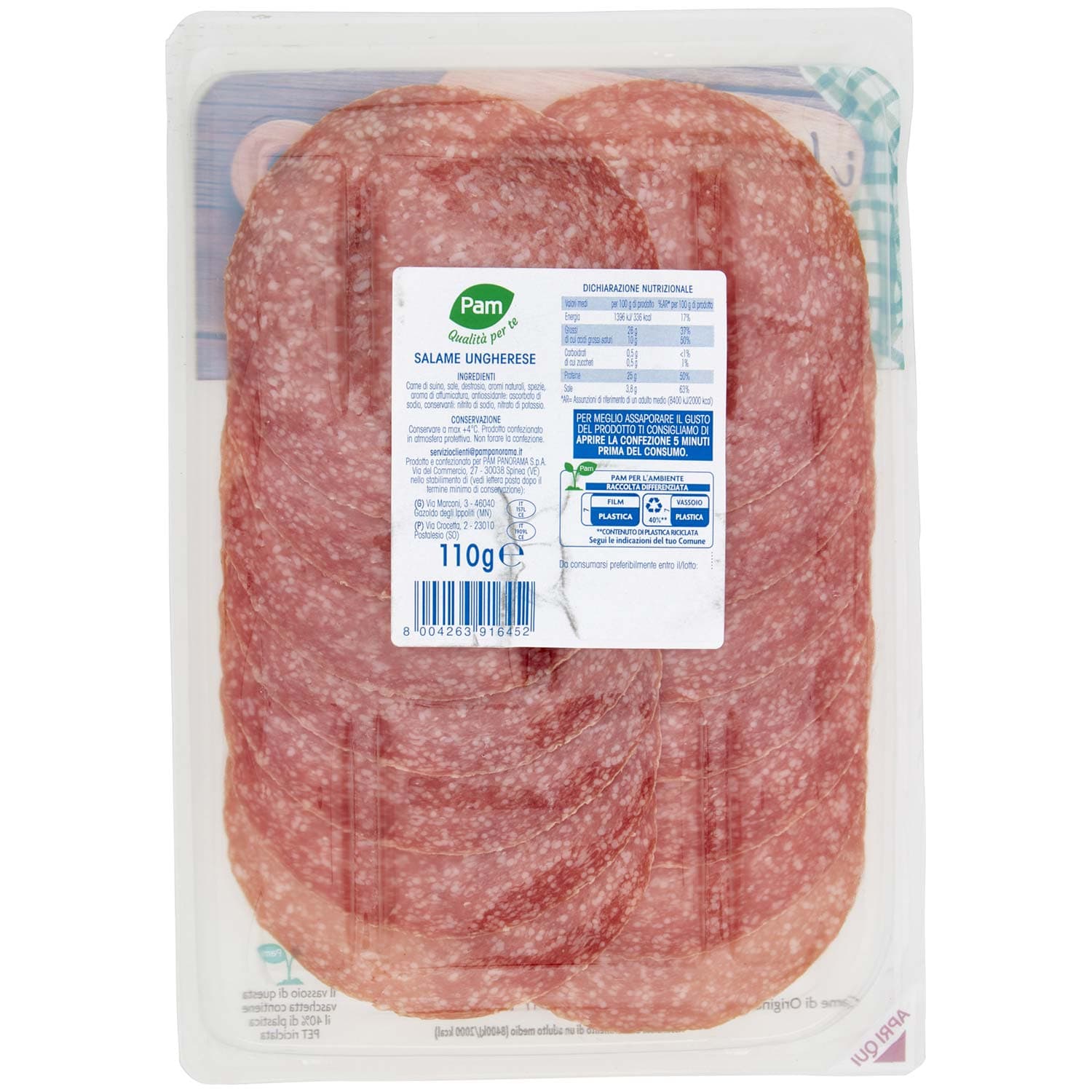 PAM Qualità per te gli Affettati Salame Ungherese 110 g – immagine 4