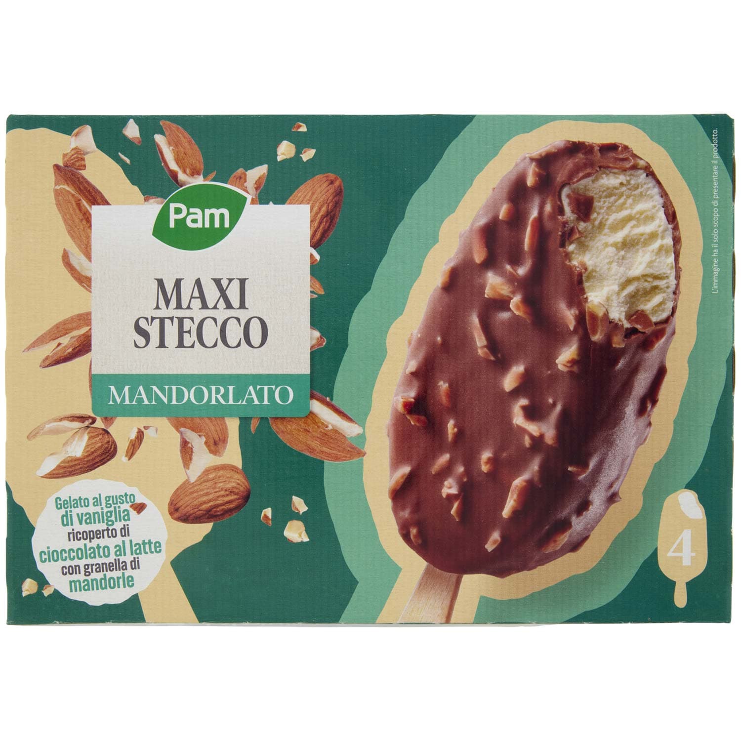 PAM Maxi Stecco Mandorlato 4 x 80 g – immagine 2
