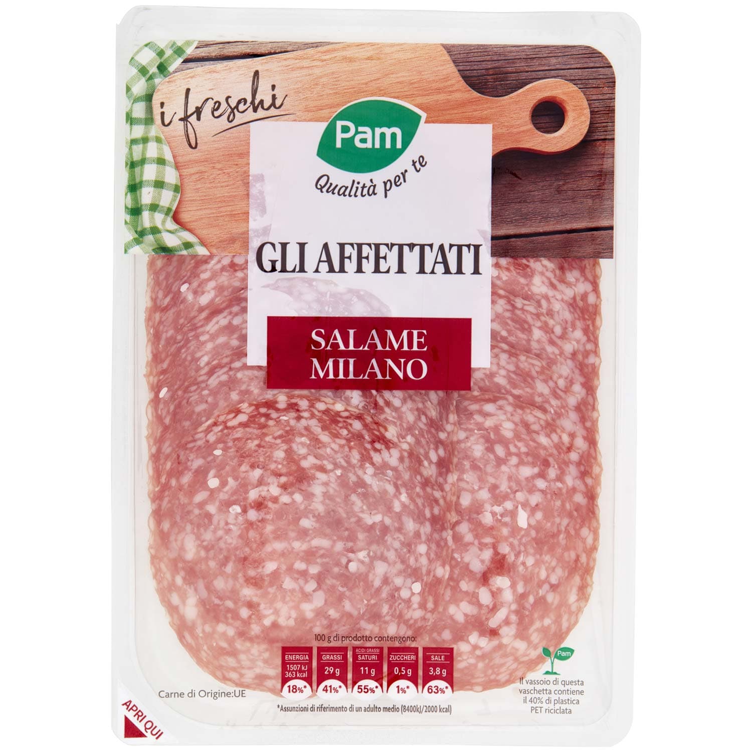 PAM Qualità per te gli Affettati Salame Milano 110 g – immagine 2