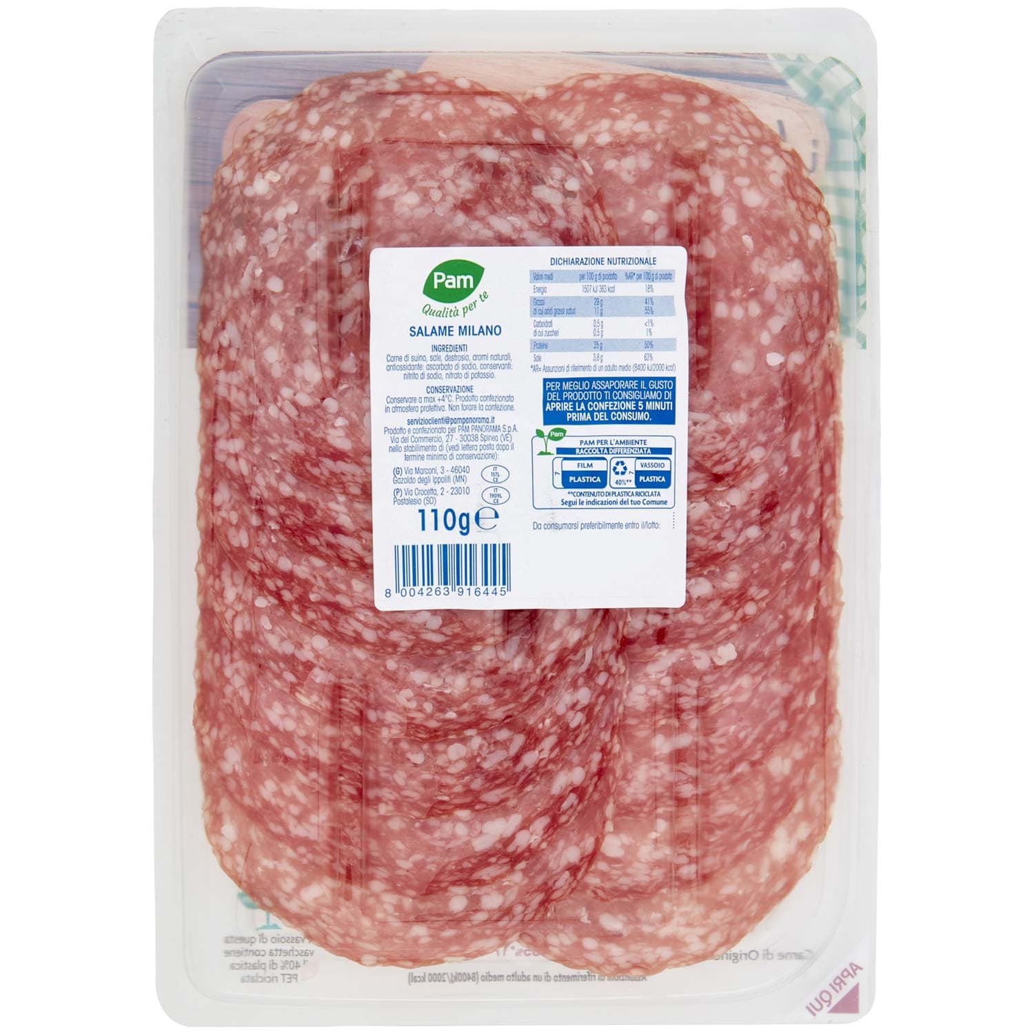 PAM Qualità per te gli Affettati Salame Milano 110 g – immagine 4