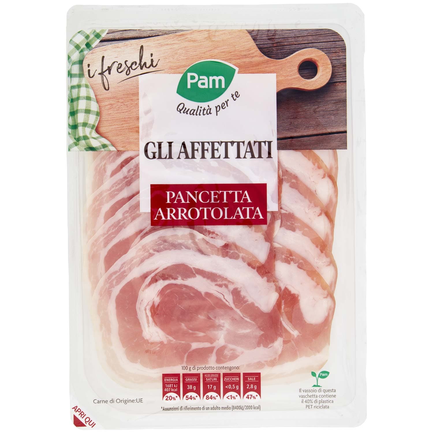 PAM Qualità per te gli Affettati Pancetta Arrotolata 100 g – immagine 2
