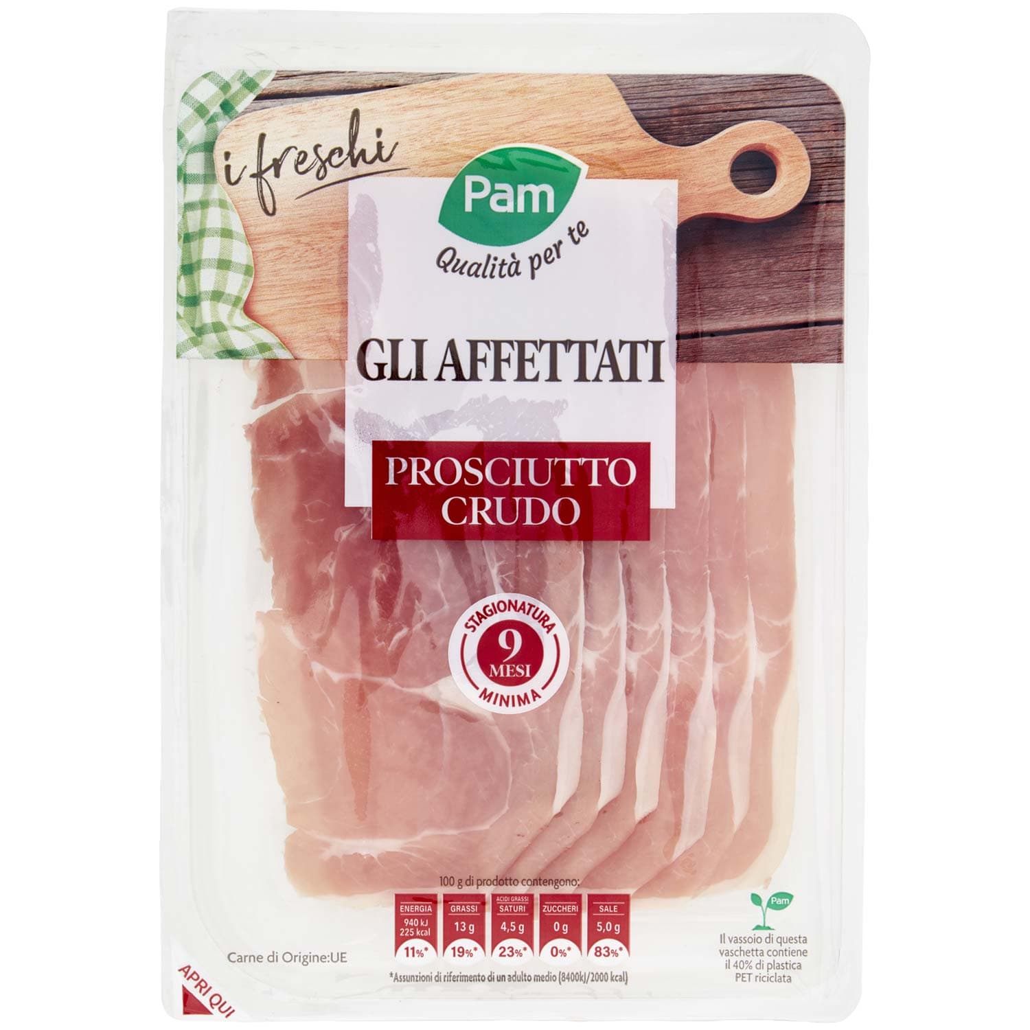 PAM Qualità per te gli Affettati Prosciutto Crudo 100 g – immagine 2