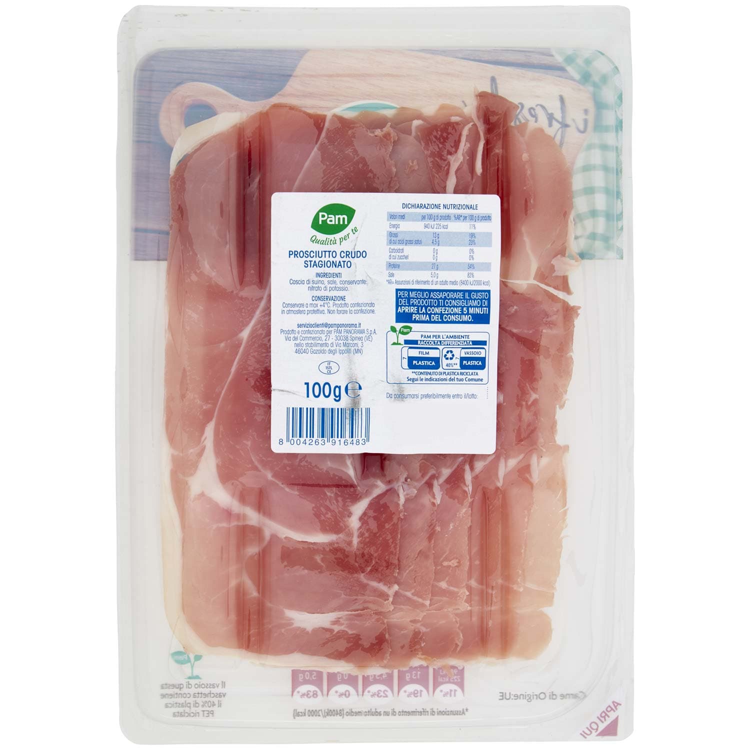 PAM Qualità per te gli Affettati Prosciutto Crudo 100 g – immagine 4