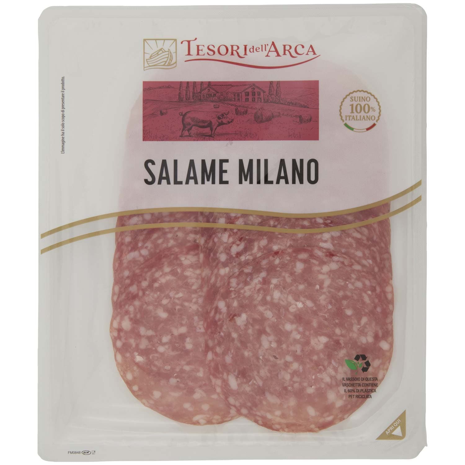 TESORI DELL'ARCA Salame Milano 100 g – immagine 2