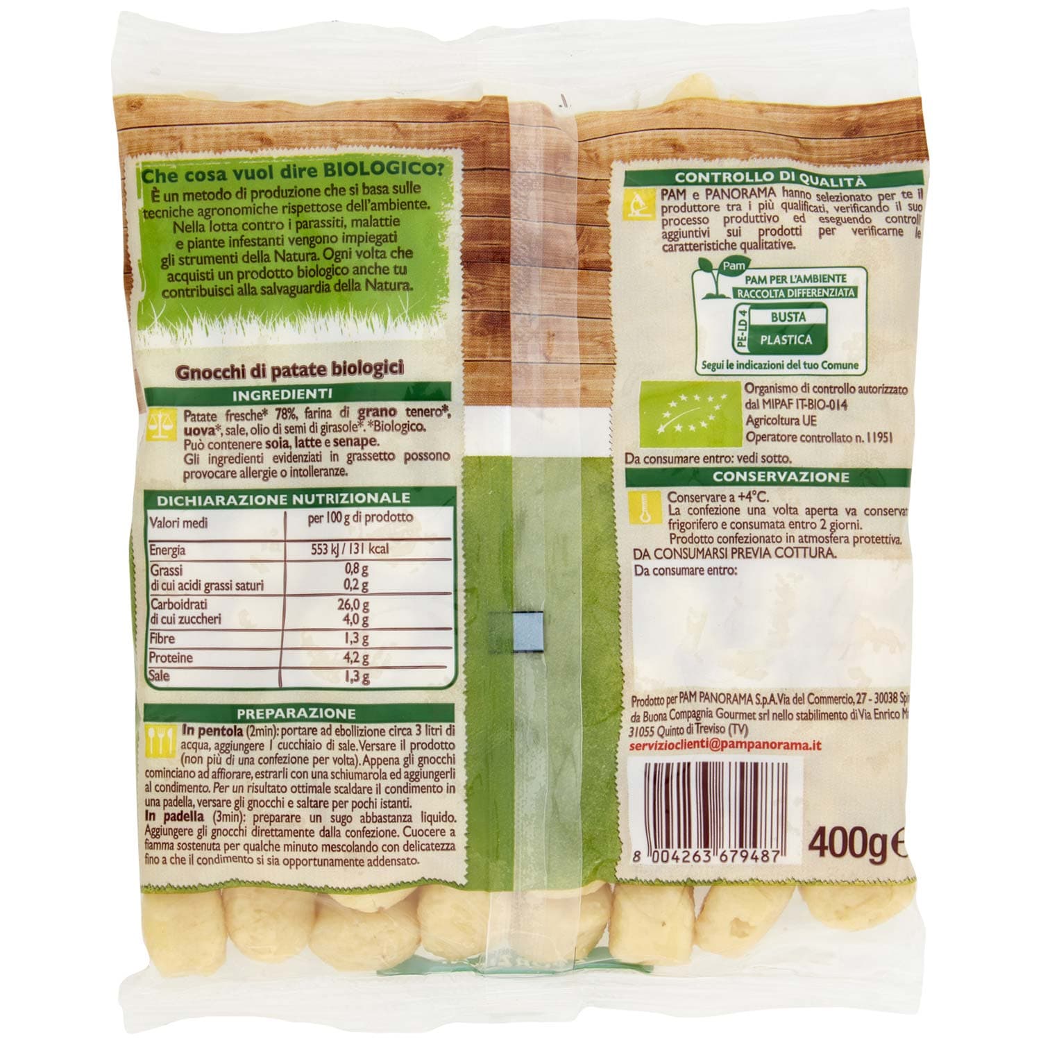 BIO Gnocchi di patate 400 g – immagine 4