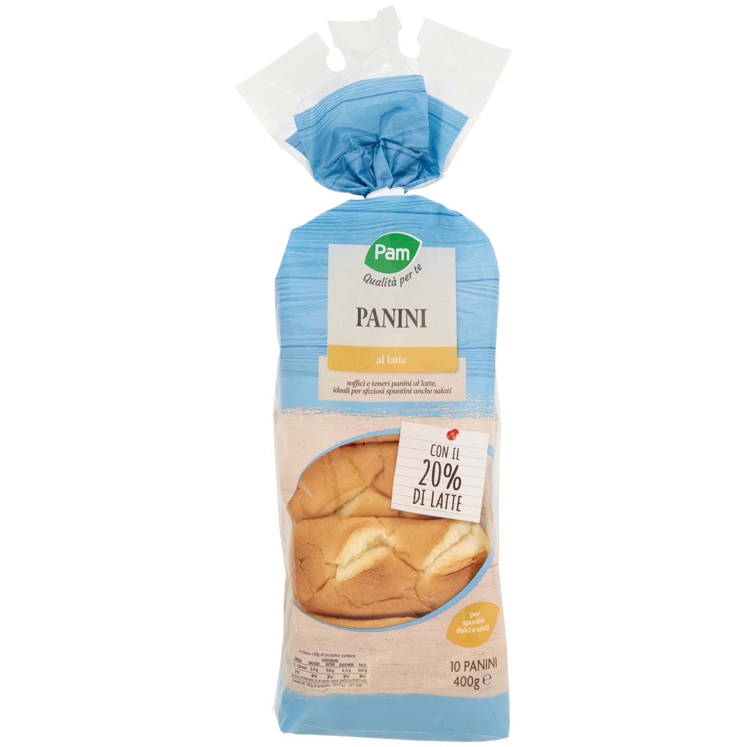 PAM PANORAMA Panini al Latte 400g (40g x 10) – immagine 2