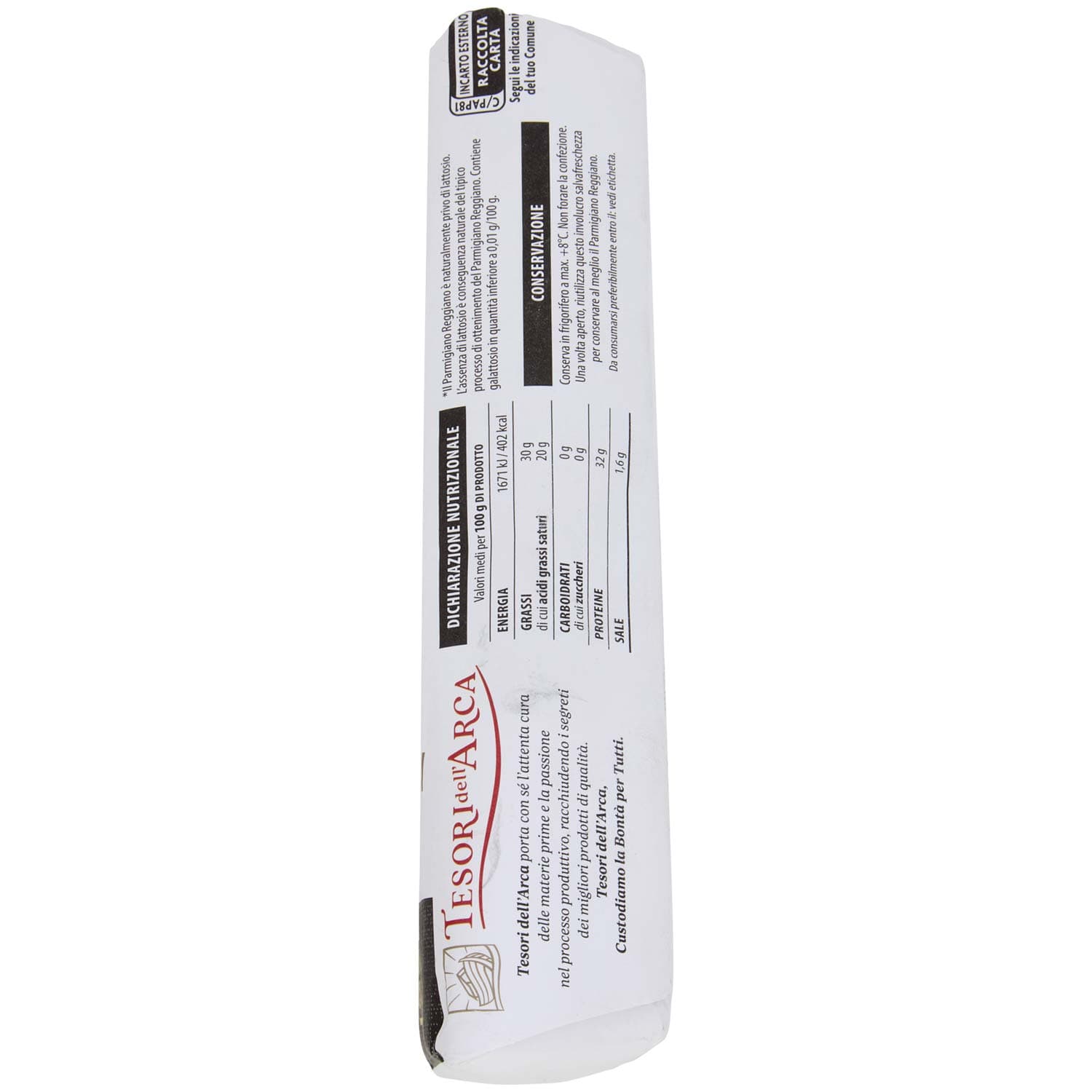 TESORI DELL'ARCA Parmigiano Reggiano DOP Stagionato Oltre 30 Mesi 0,300 kg – immagine 5