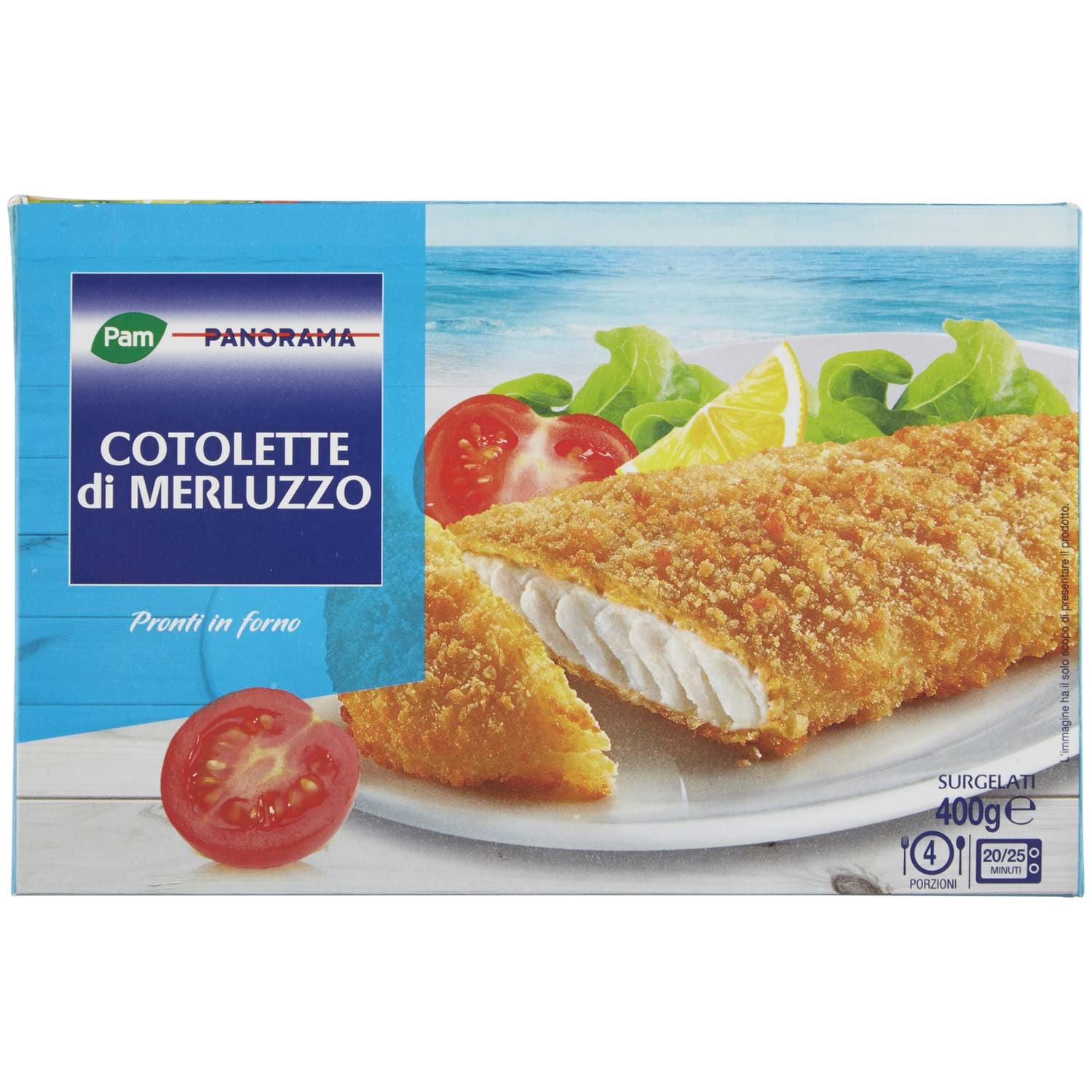 PAM PANORAMA Cotolette di Merluzzo Surgelate 400 g – immagine 2
