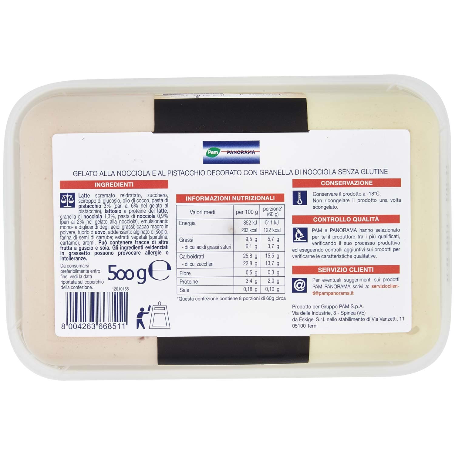 PAM PANORAMA Gelato alla Nocciola e Pistacchio 500 g – immagine 4