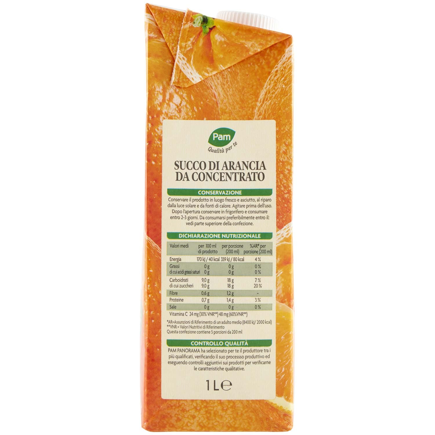 PAM Qualità per te Succo di Arancia 1 L – immagine 3