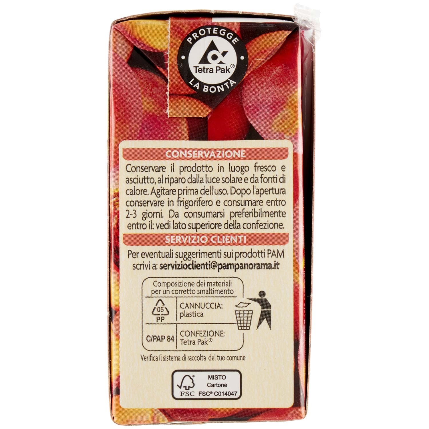 PAM PANORAMA Succo e Polpa di Pesca 600 ml (200ml x 3) – immagine 5