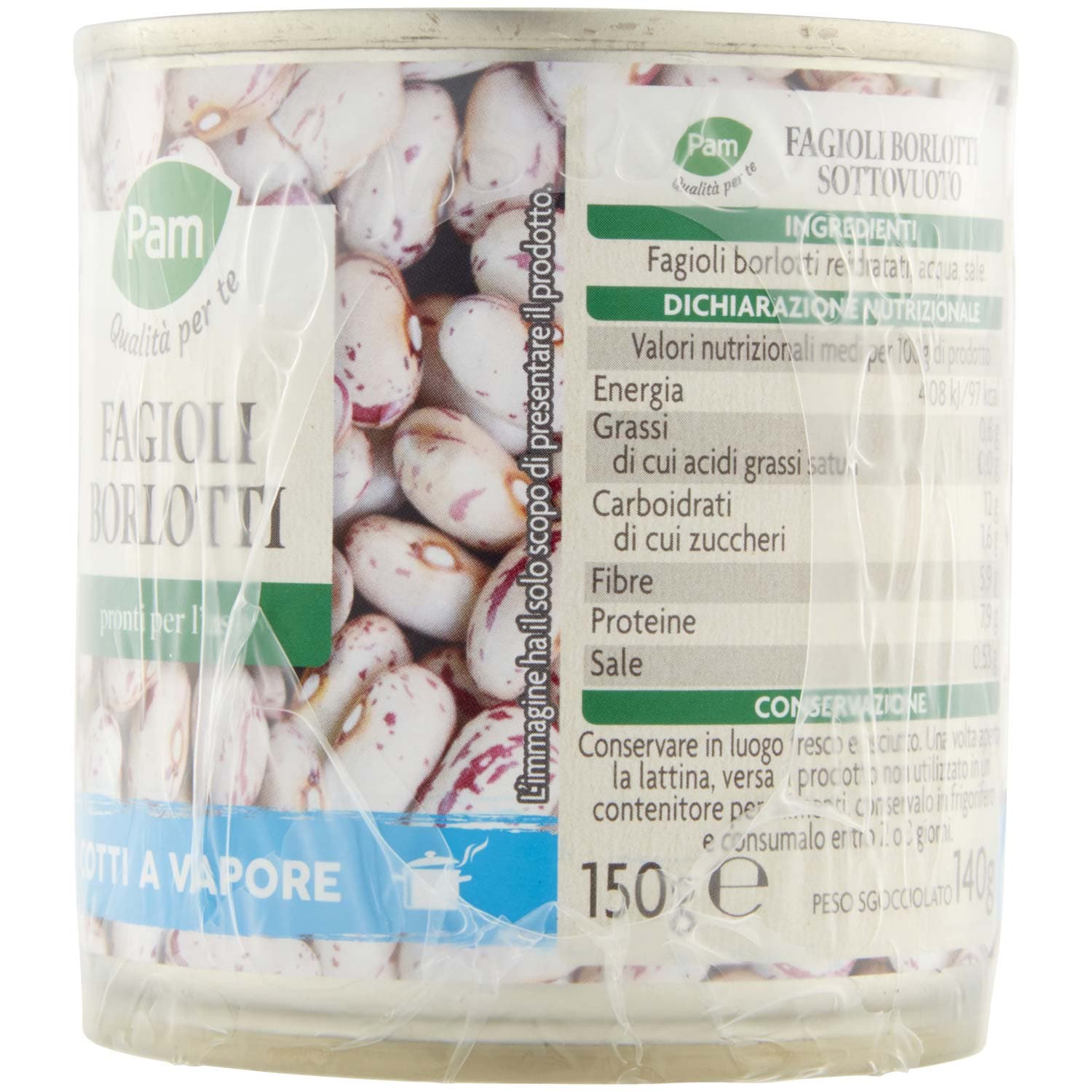 PAM PANORAMA Fagioli Borlotti 150g x 3 – immagine 3