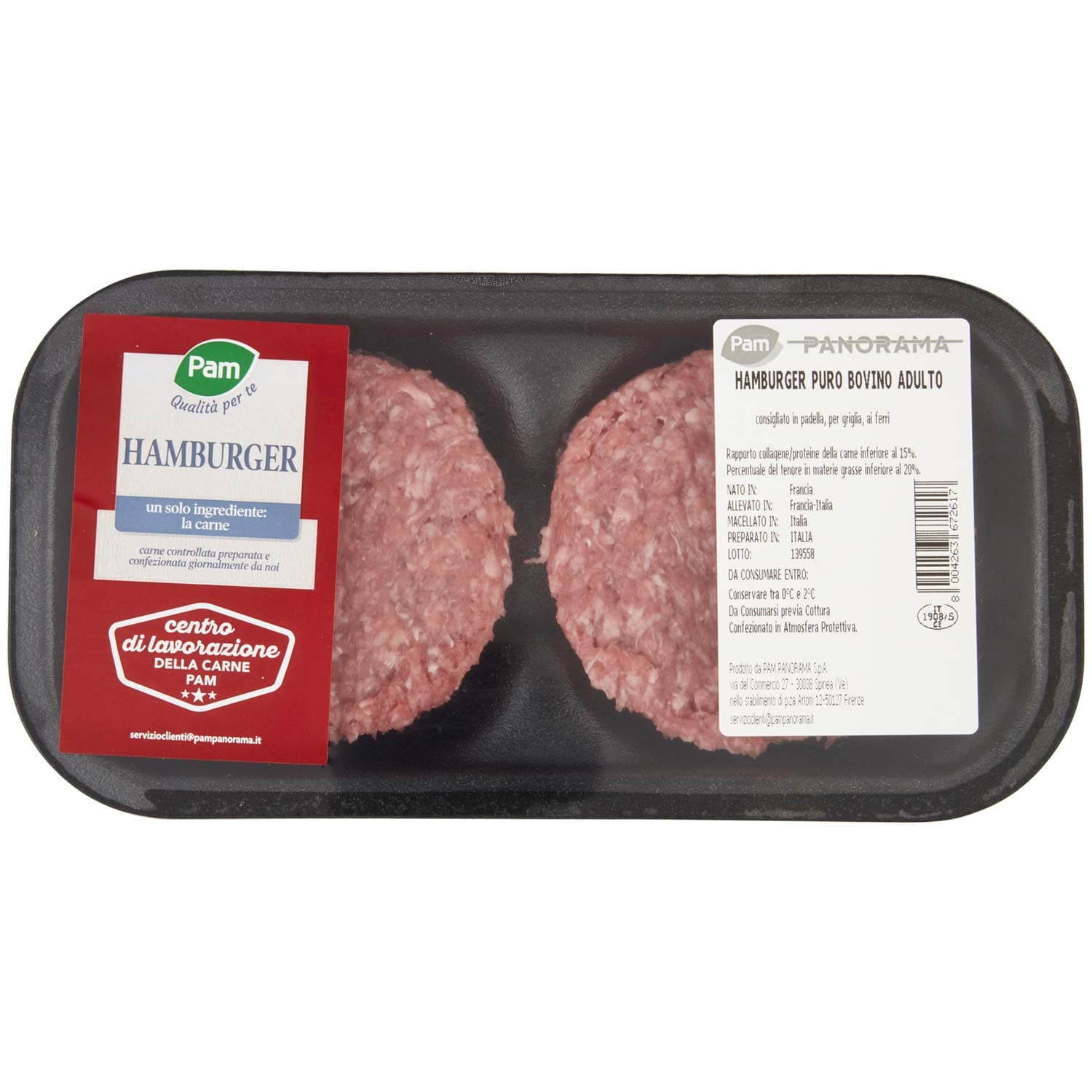 PAM Qualità per te Hamburger Puro Bovino Adulto 200 g – immagine 2