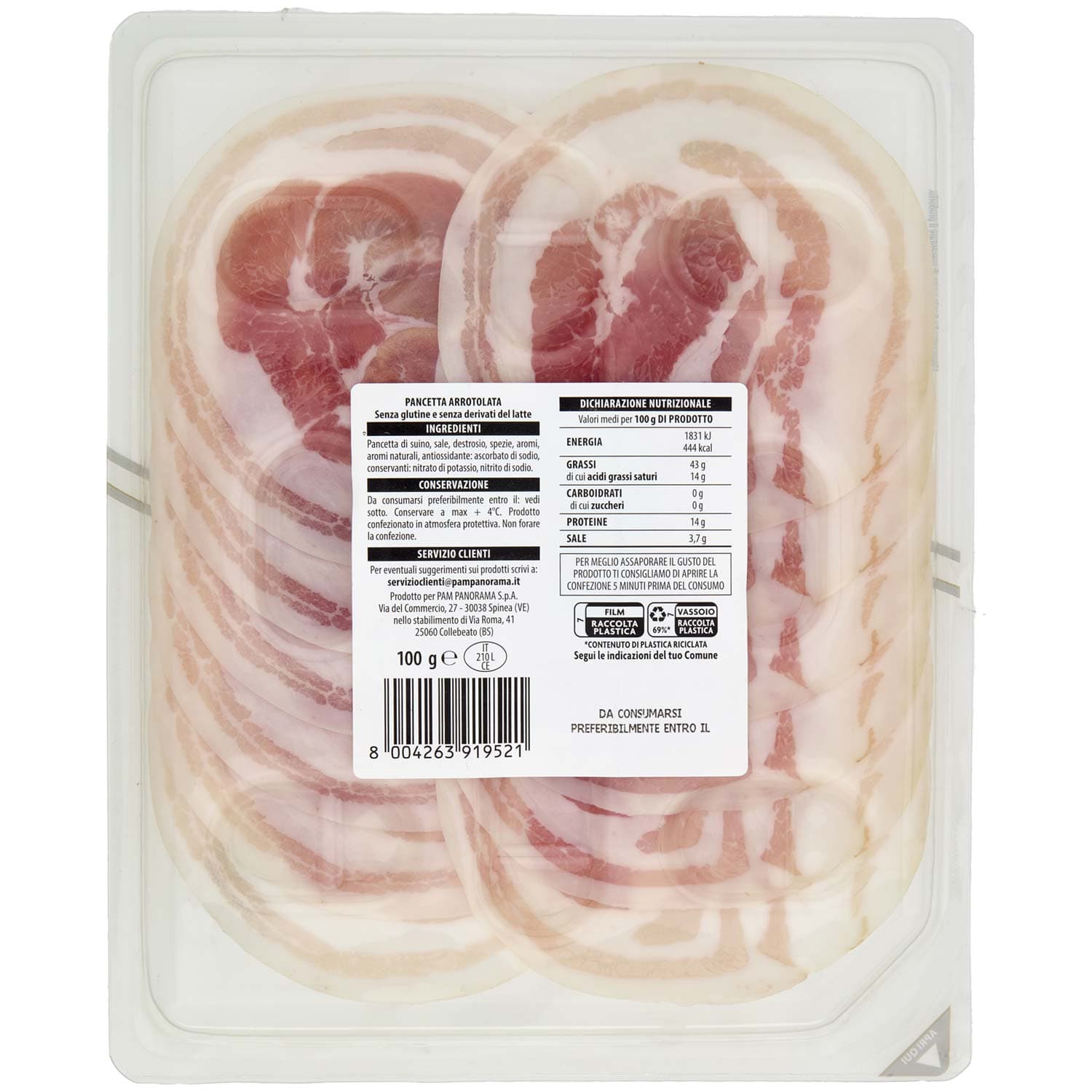 TESORI DELL'ARCA Pancetta Arrotolata 100 g – immagine 4