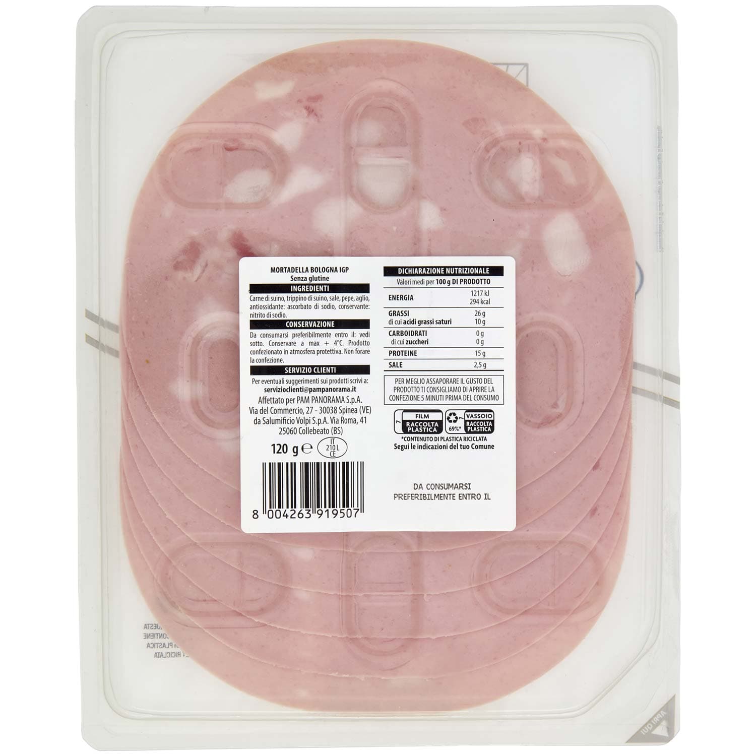 TESORI DELL'ARCA mortadella Bologna IGP 120 g – immagine 4