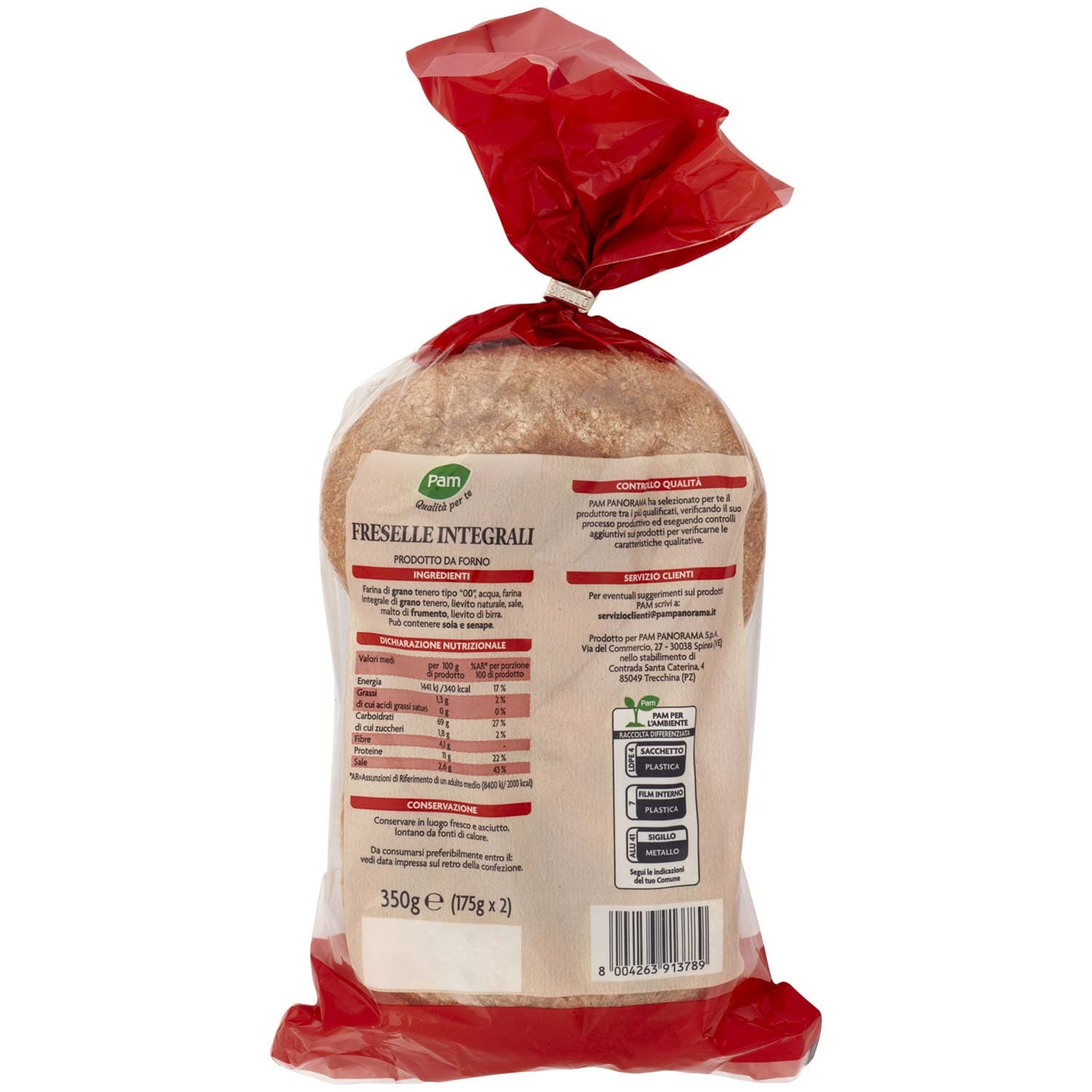 PAM Qualità per te Freselle Integrali 2 x 175 g – immagine 4