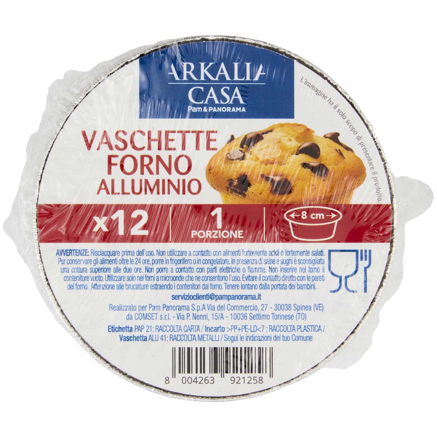 ARKALIA CASA Vaschette Forno Alluminio 8 cm 1 Porzione 12 pz – immagine 2