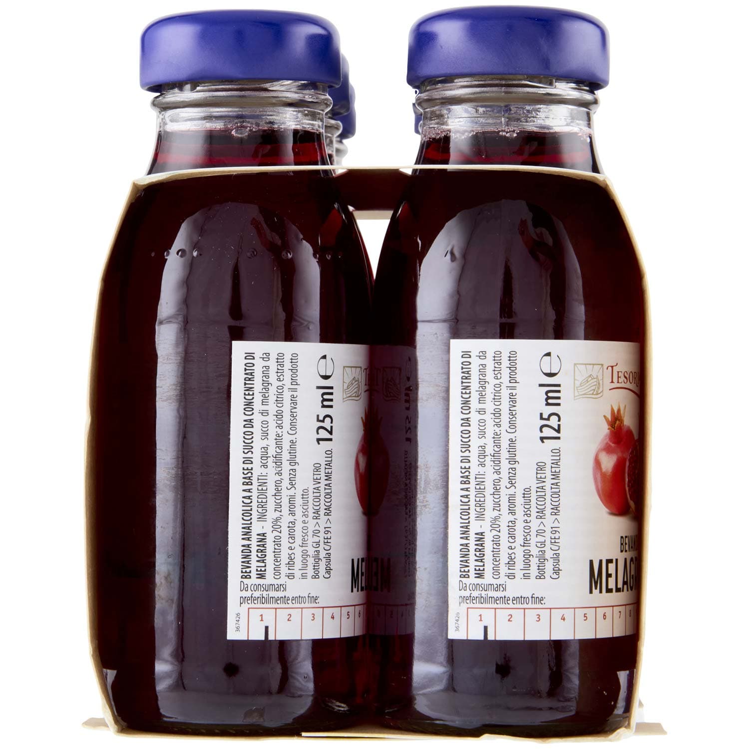TESORI DELL'ARCA Bevanda Melagrana 6 x 125 ml – immagine 3
