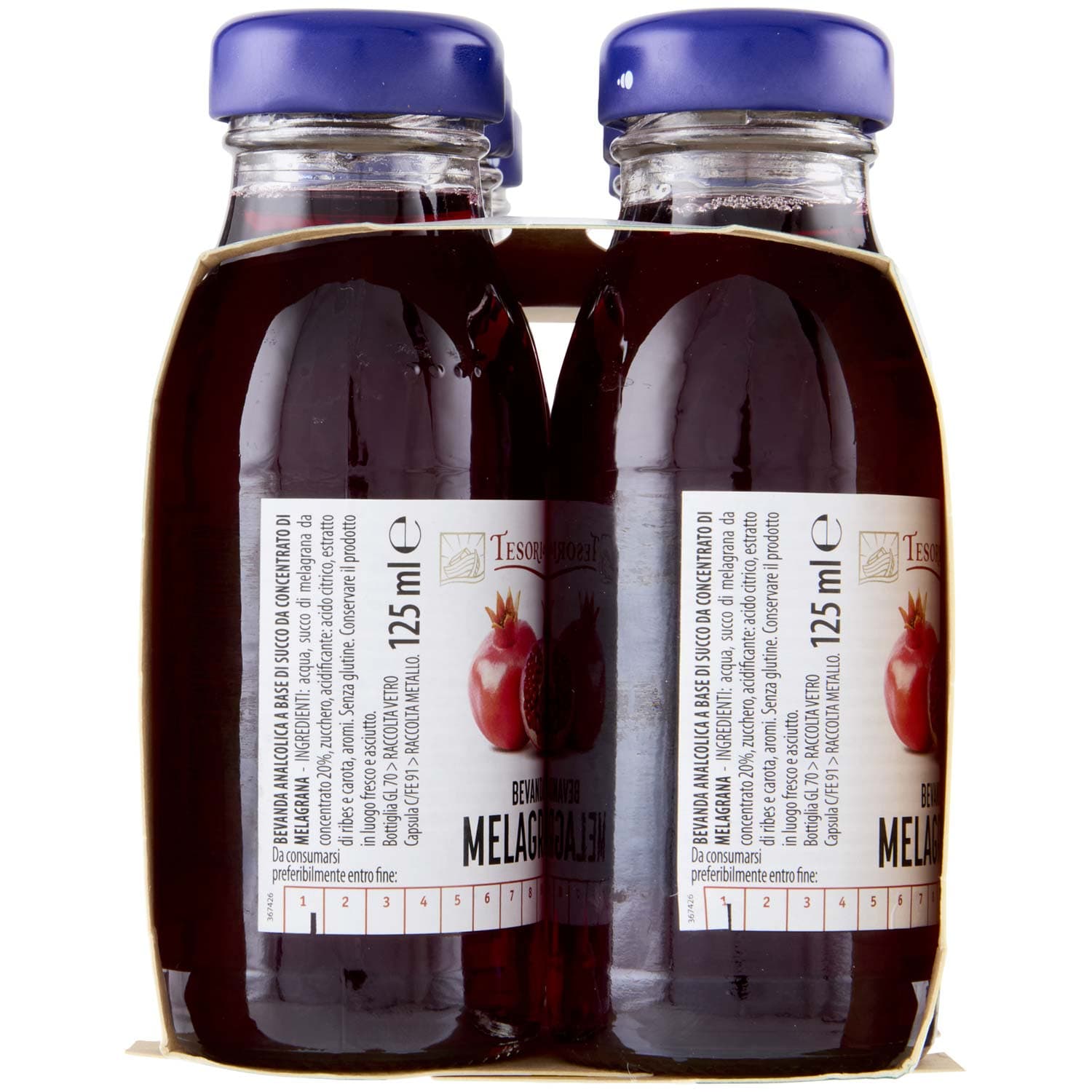 TESORI DELL'ARCA Bevanda Melagrana 6 x 125 ml – immagine 5