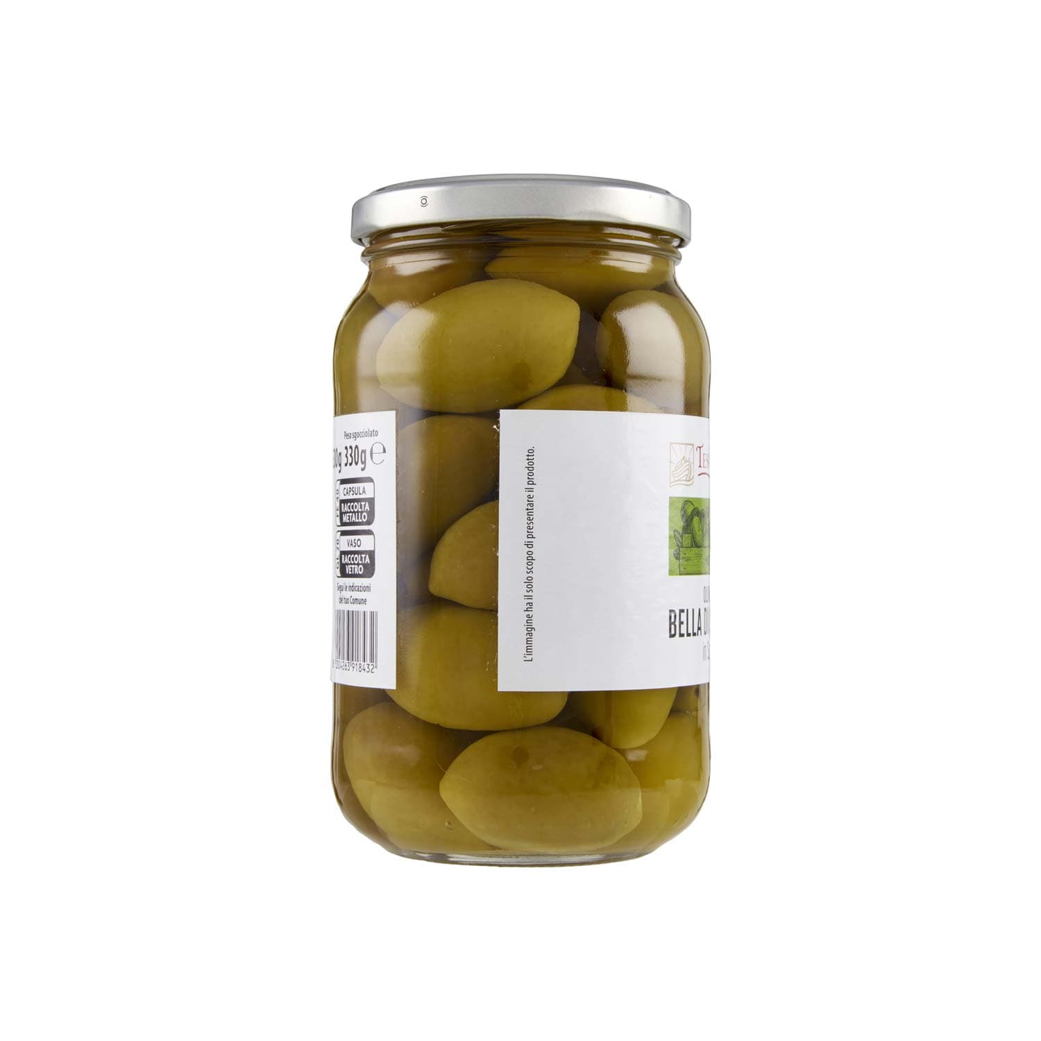 TESORI DELL'ARCA Olive Verdi Bella di Cerignola in Salamoia 530 g – immagine 3