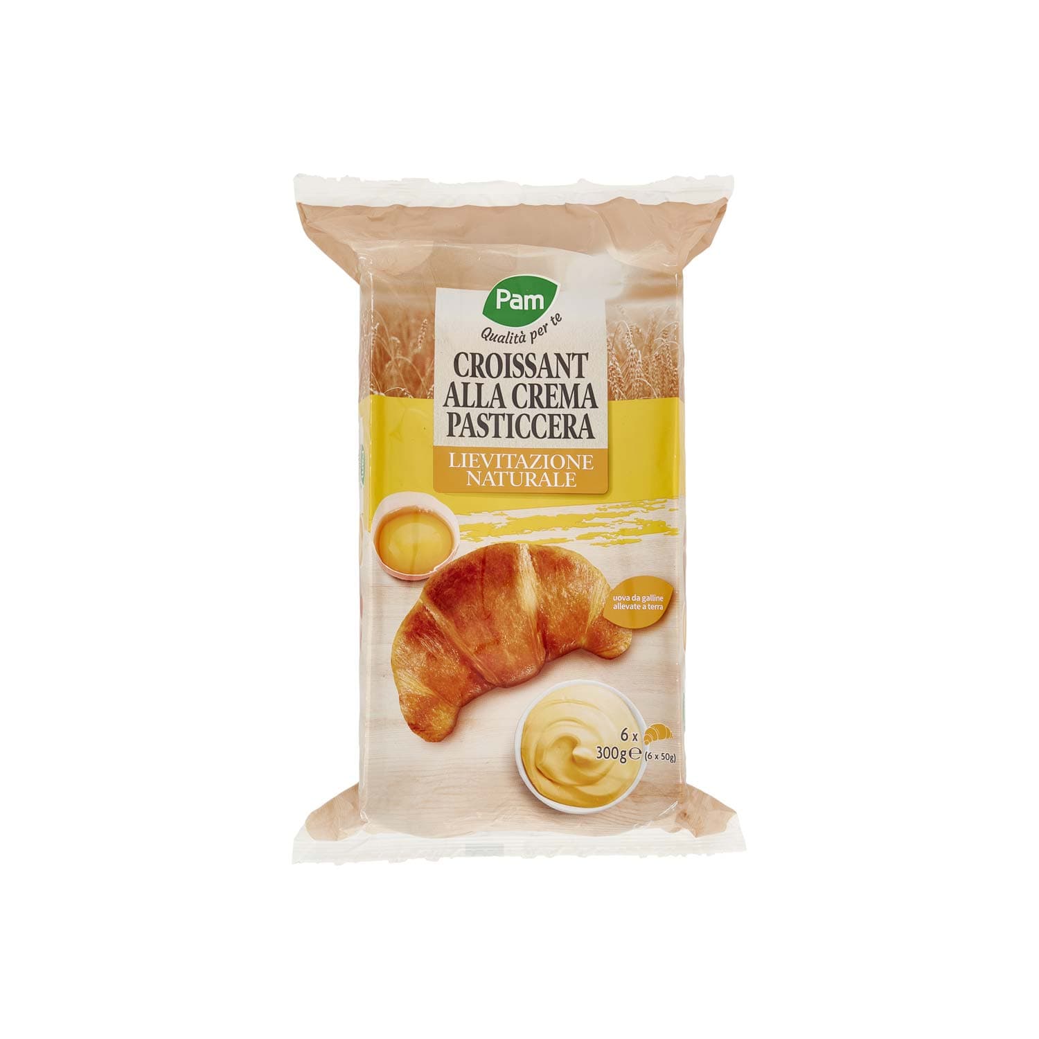 PAM Qualità per te Croissant alla Crema Pasticcera 6 x 50 g – immagine 2