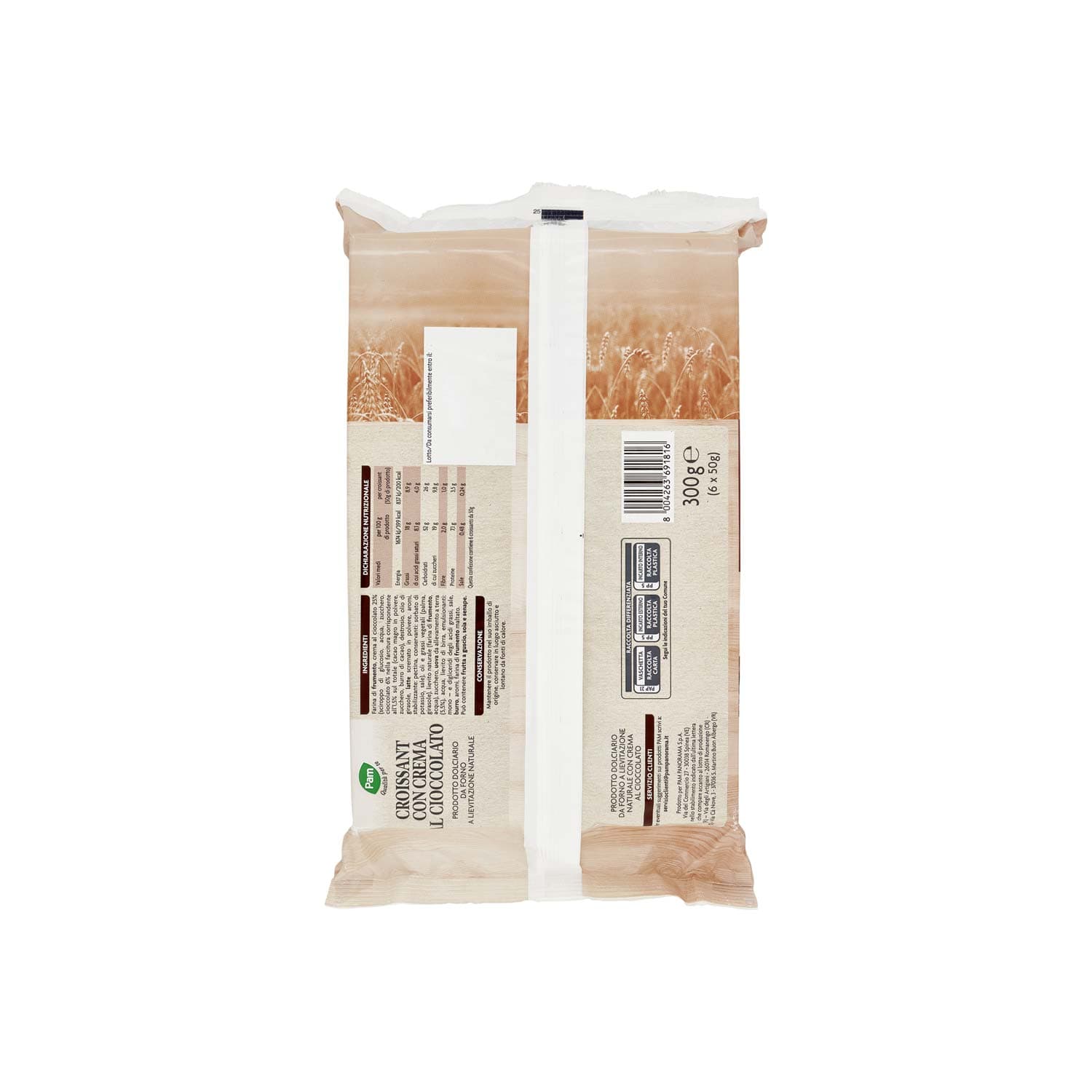 PAM Qualità per te Croissant al Cioccolato 6 x 50 g – immagine 4