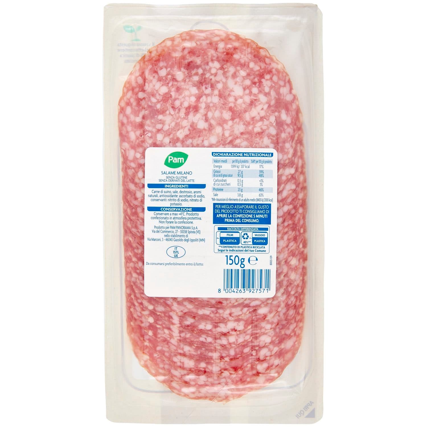 PAM gli Affettati Salame Milano 150 g – immagine 4