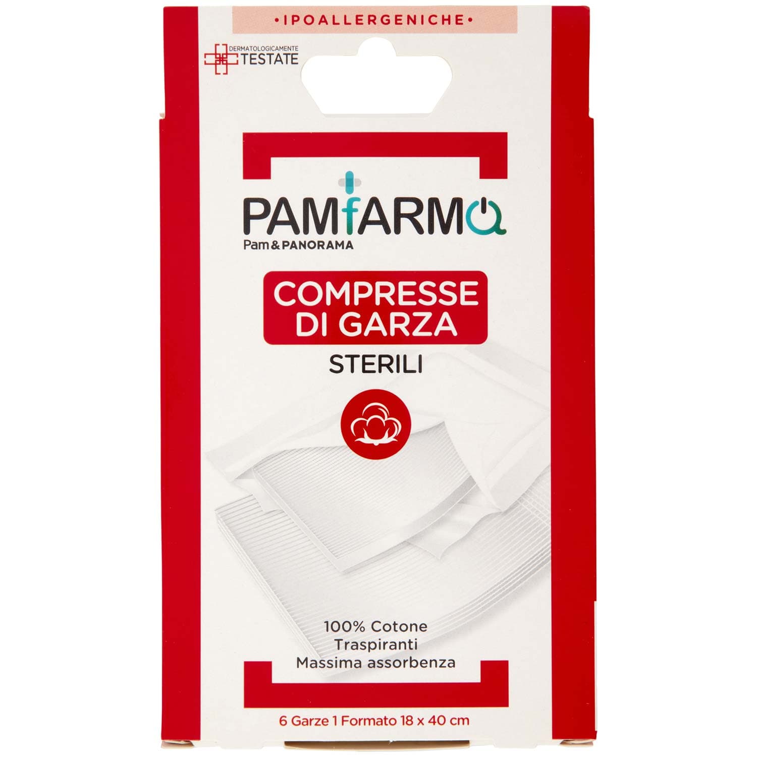 PAM PANORAMA Compresse di Garza 1 Formato 6 pz – immagine 2