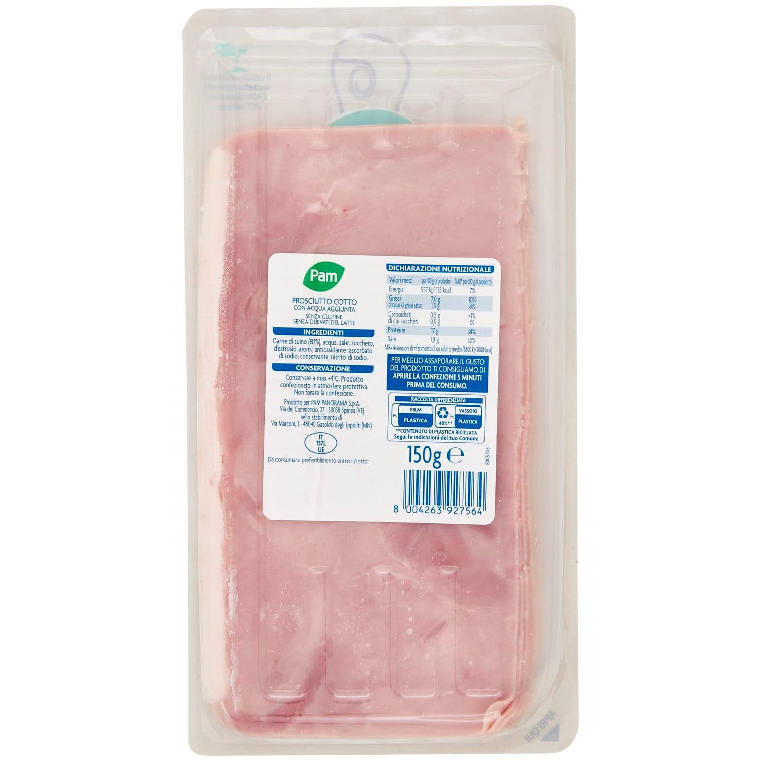 PAM gli Affettati Prosciutto Cotto 150 g – immagine 4