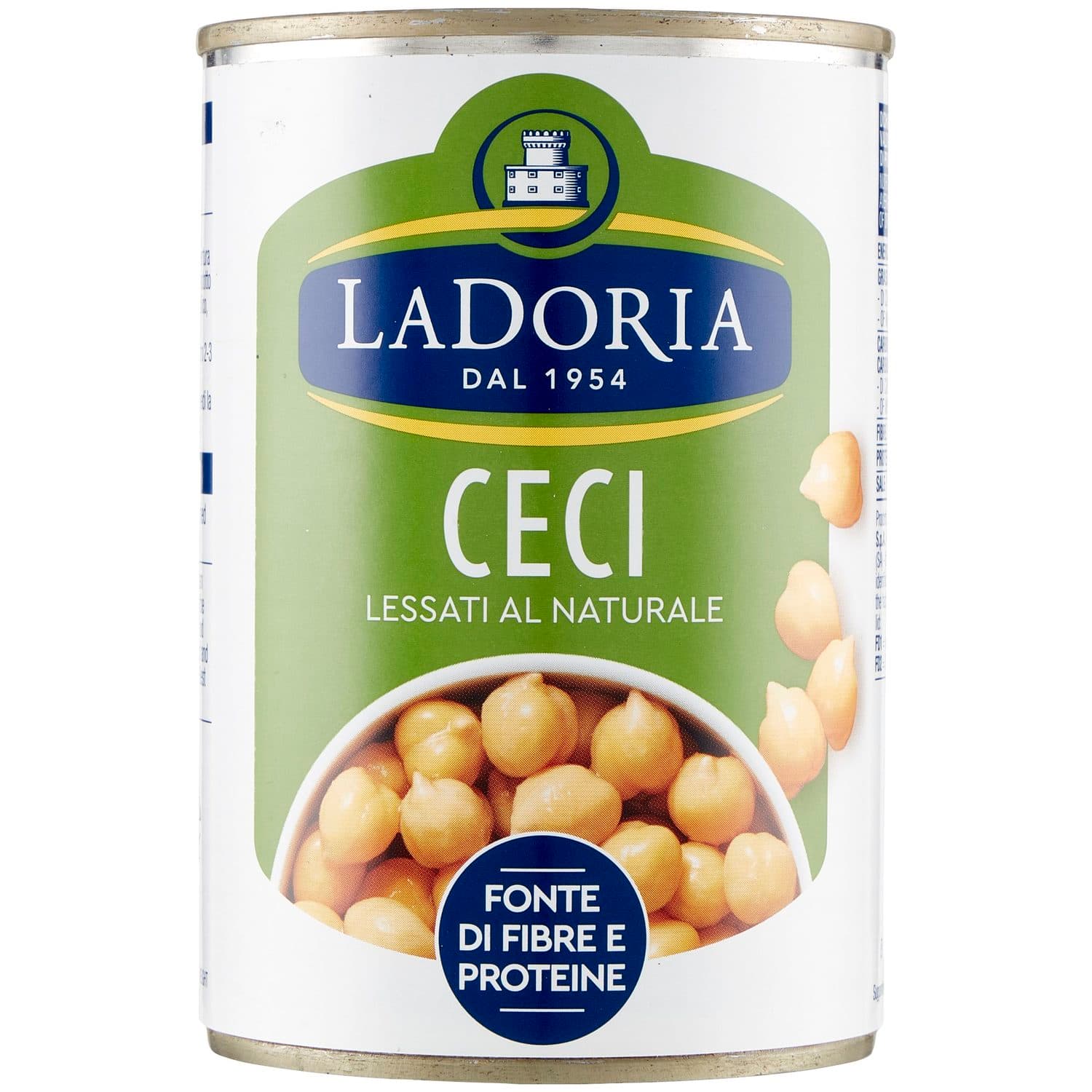 Ceci lessati al naturale La Doria 400 g 240 g – immagine 2