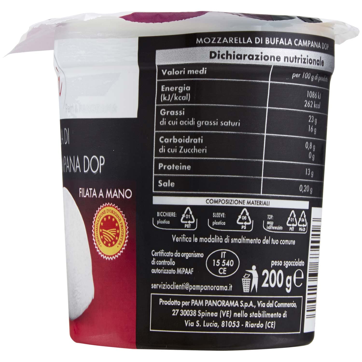 I TESORI Mozzarella di Bufala Campana DOP 200 g – immagine 5