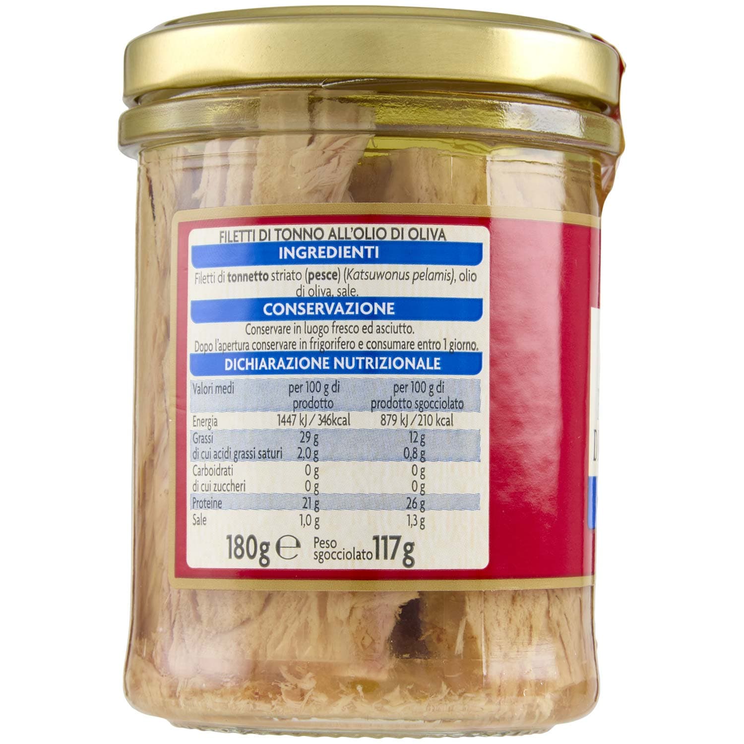 PAM Filetti di Tonno all'Olio di Oliva 180 g – immagine 3