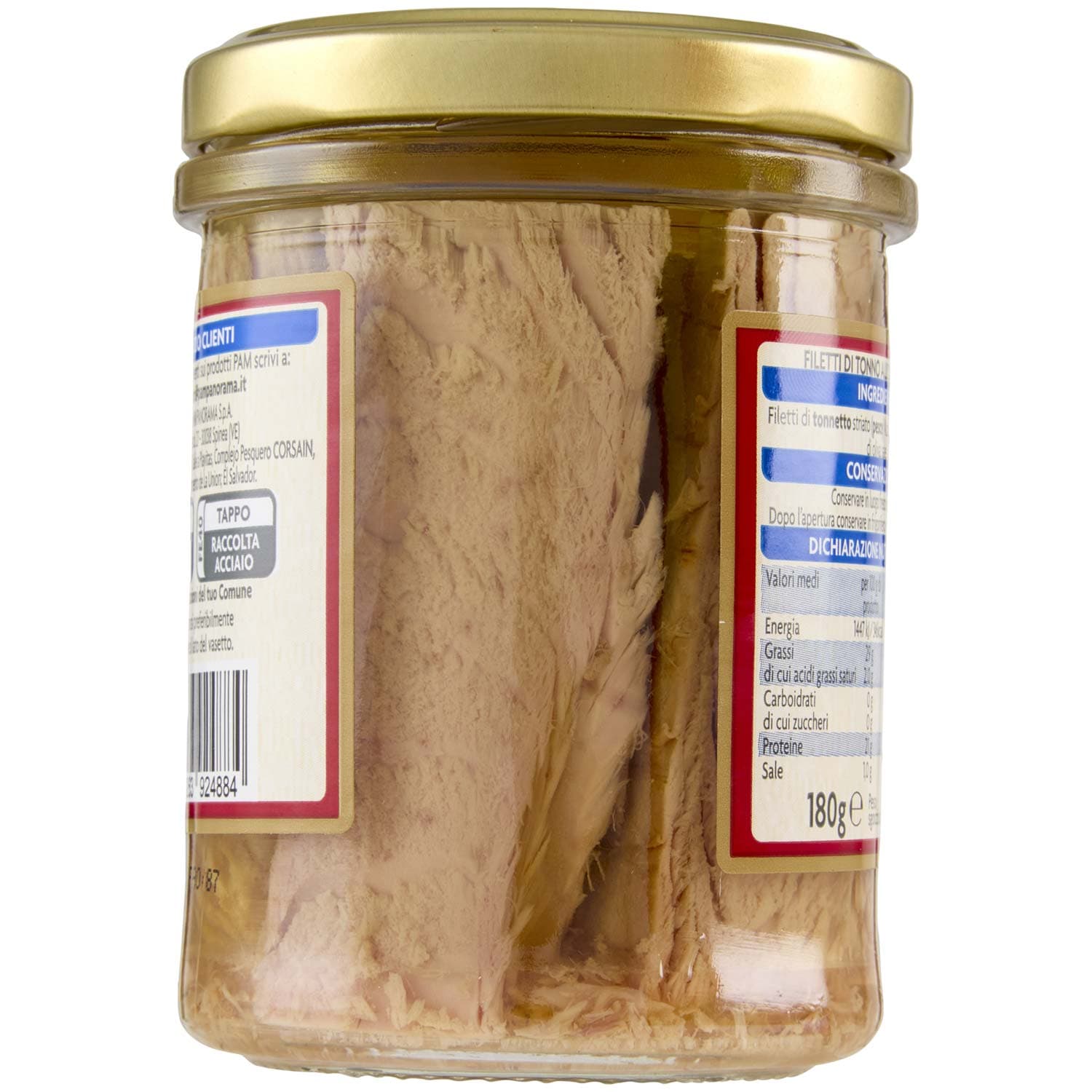 PAM Filetti di Tonno all'Olio di Oliva 180 g – immagine 4